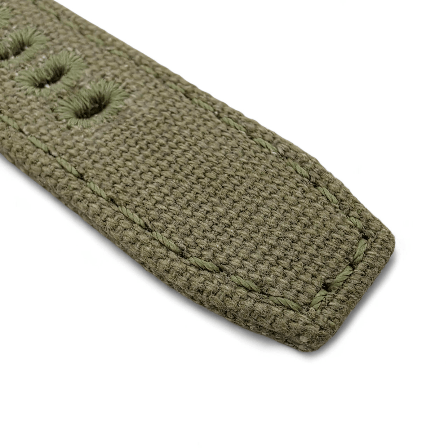 Canvas Watch Strap 3.5mm Thick 20mm 22mm Army Green - Wrist Envy