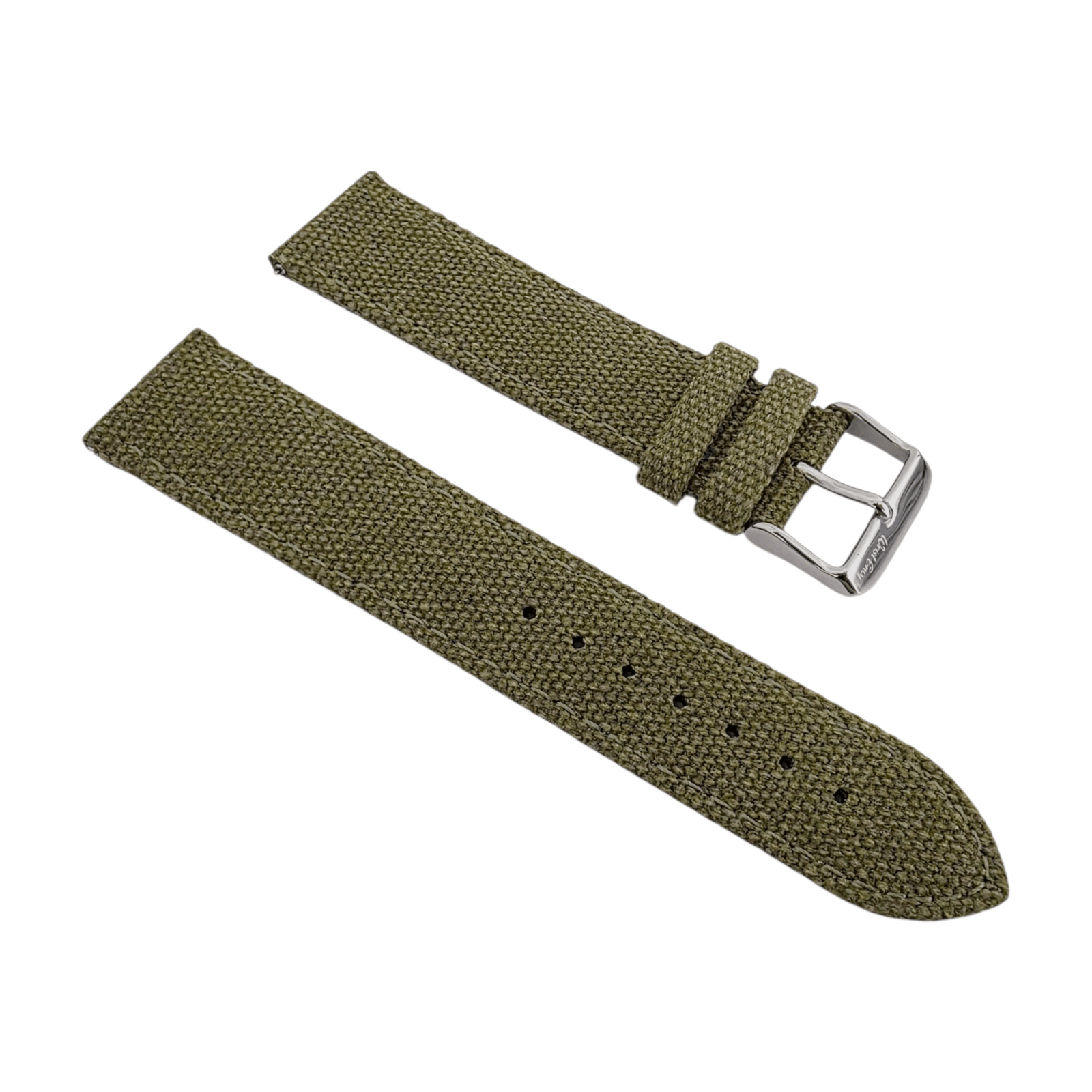 Canvas Watch Strap Band 4mm Thick Field Army 18 20 22 mm Green Black Khaki Beige - Wrist Envy