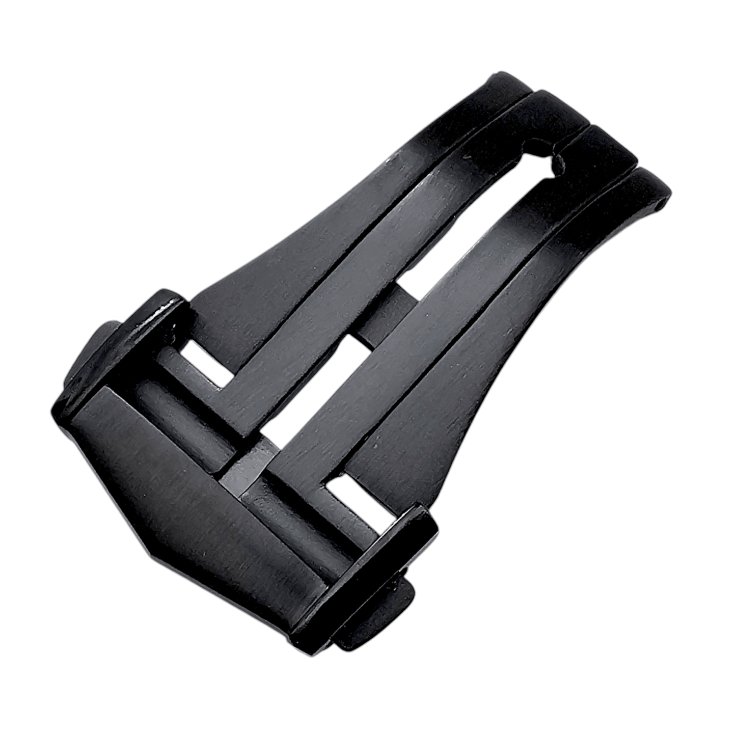 Deployment Clasp For Watch Strap Band Black Stainless Steel 18mm 20mm - Wrist Envy