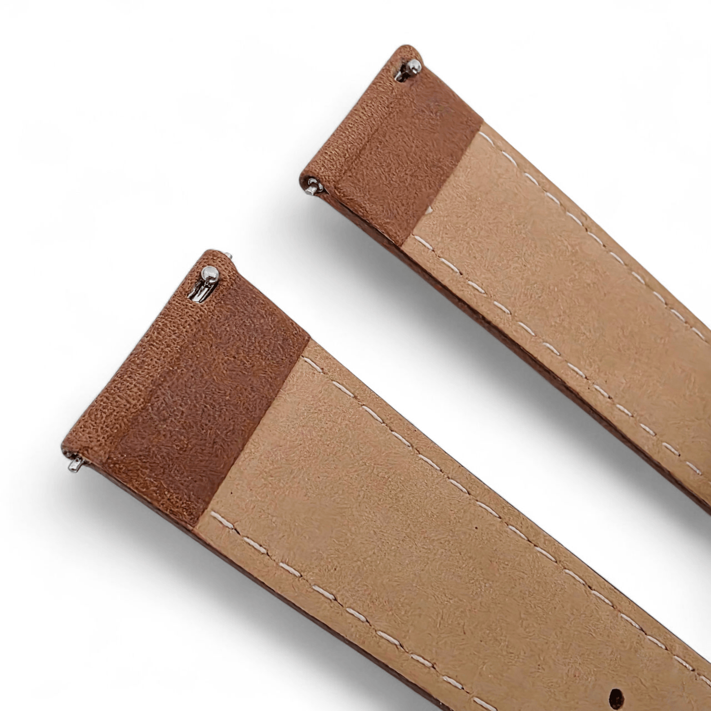 Deployment Watch Strap Full Grain Leather 20mm 22mm Caramel Brown - Wrist Envy