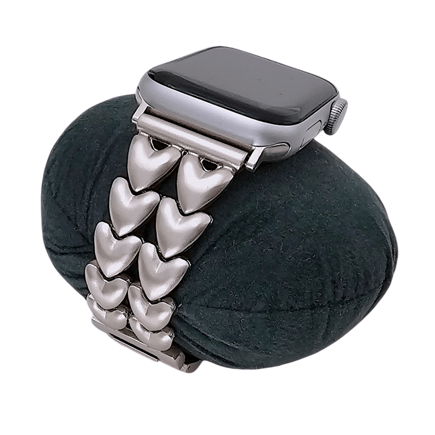 Double Hearts Chain Apple Watch Strap Starlight - Wrist Envy