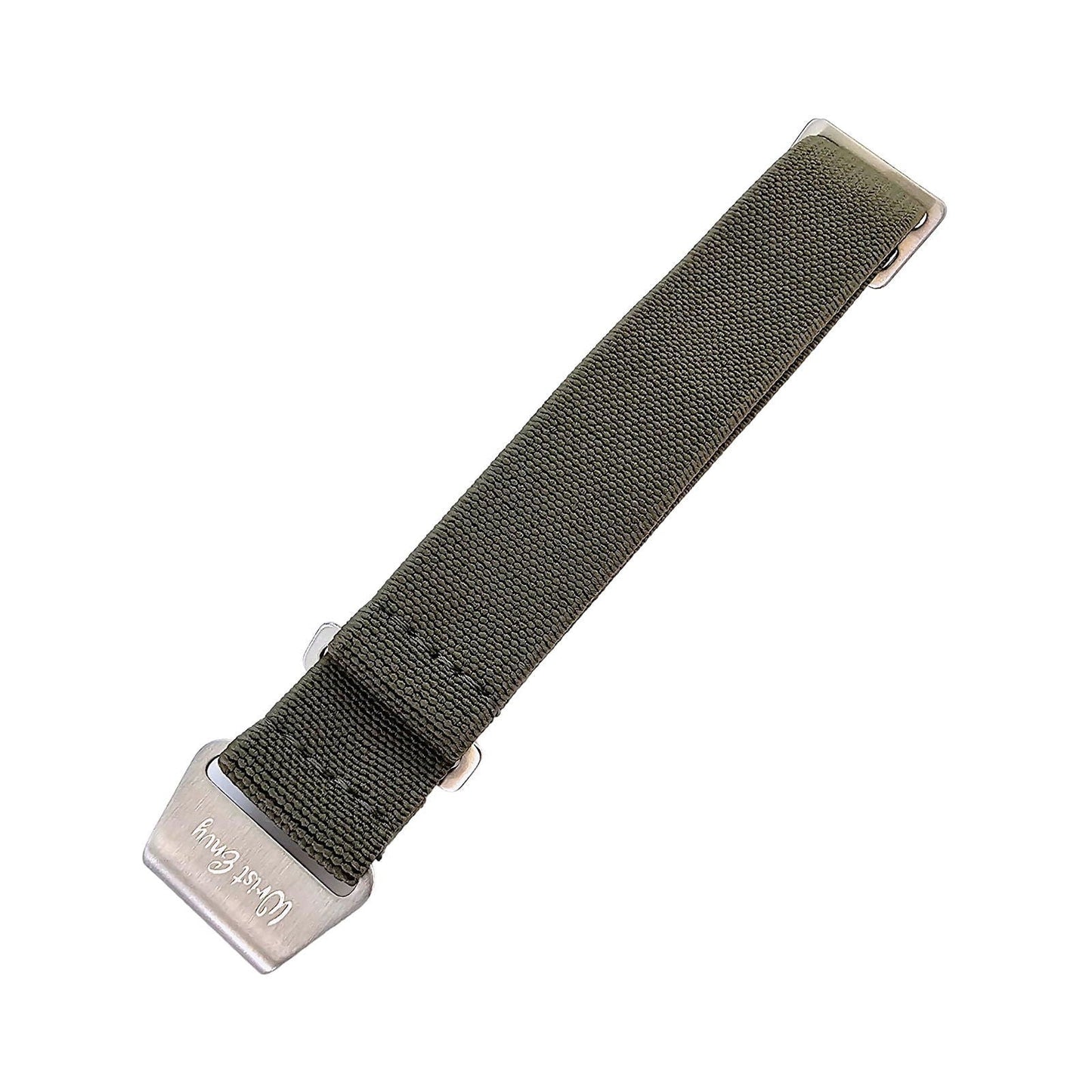 Elastic Nylon French Marine Nationale Watch Strap Band Military 20mm 22mm Army Green - Wrist Envy