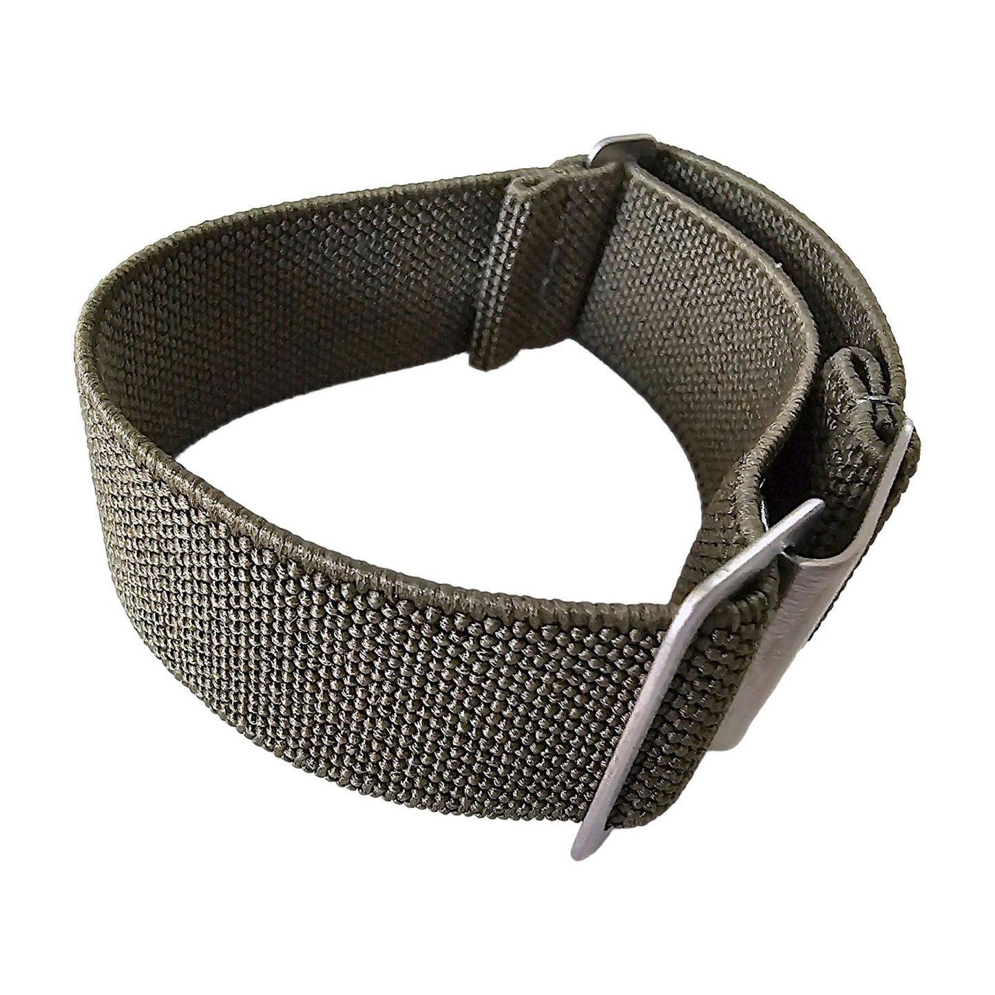 Elastic Nylon French Marine Nationale Watch Strap Band Military 20mm 22mm Army Green - Wrist Envy