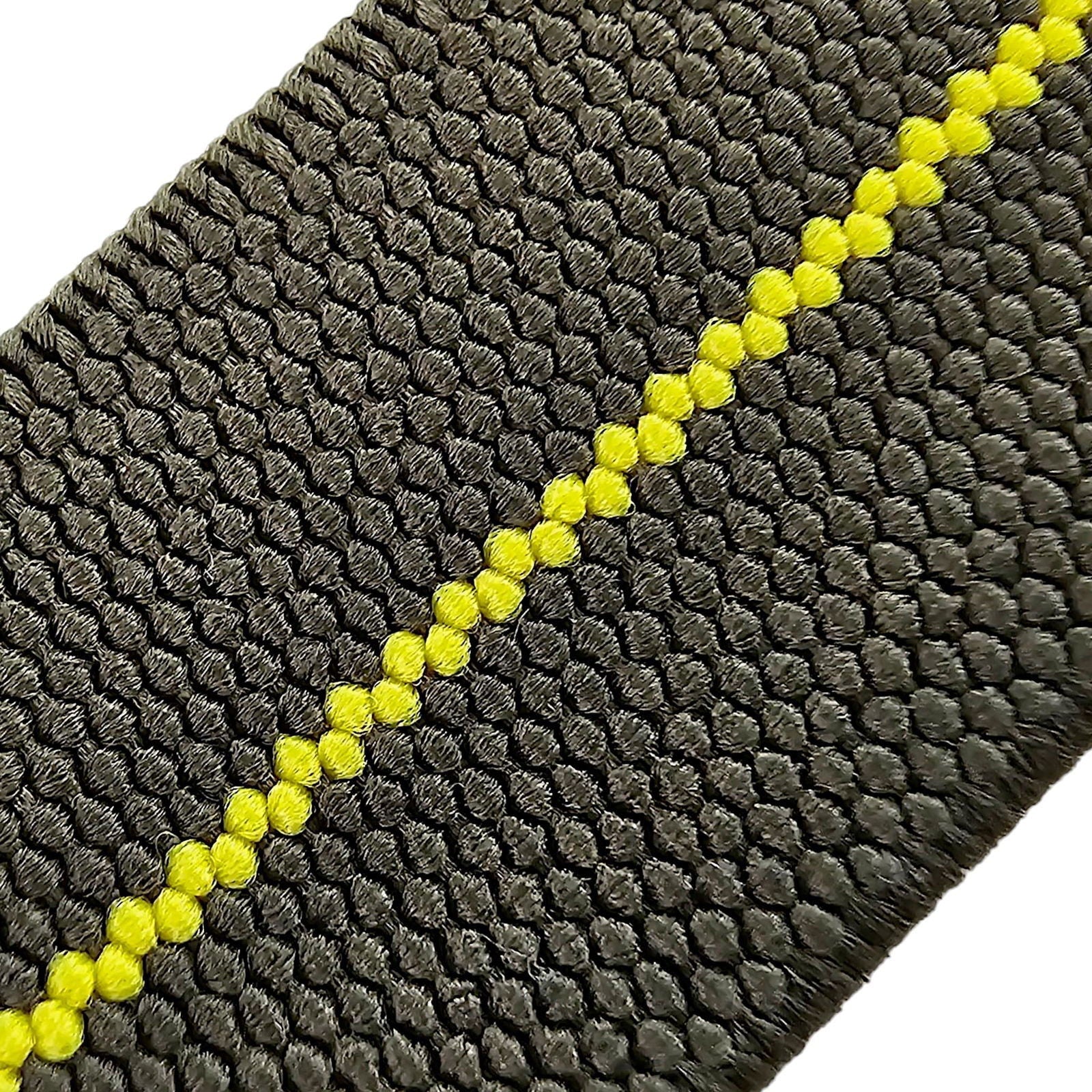 Elastic Nylon French Marine Nationale Watch Strap Band Military NATO 20mm 22mm Army Green Yellow Stripe - Wrist Envy