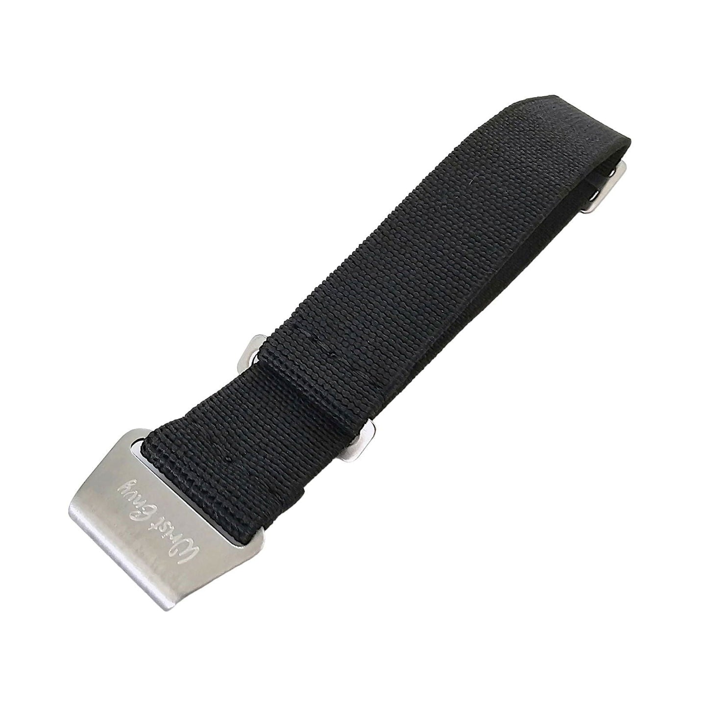 Elastic Nylon French Marine Nationale Watch Strap Band Military NATO 20mm 22mm Black - Wrist Envy