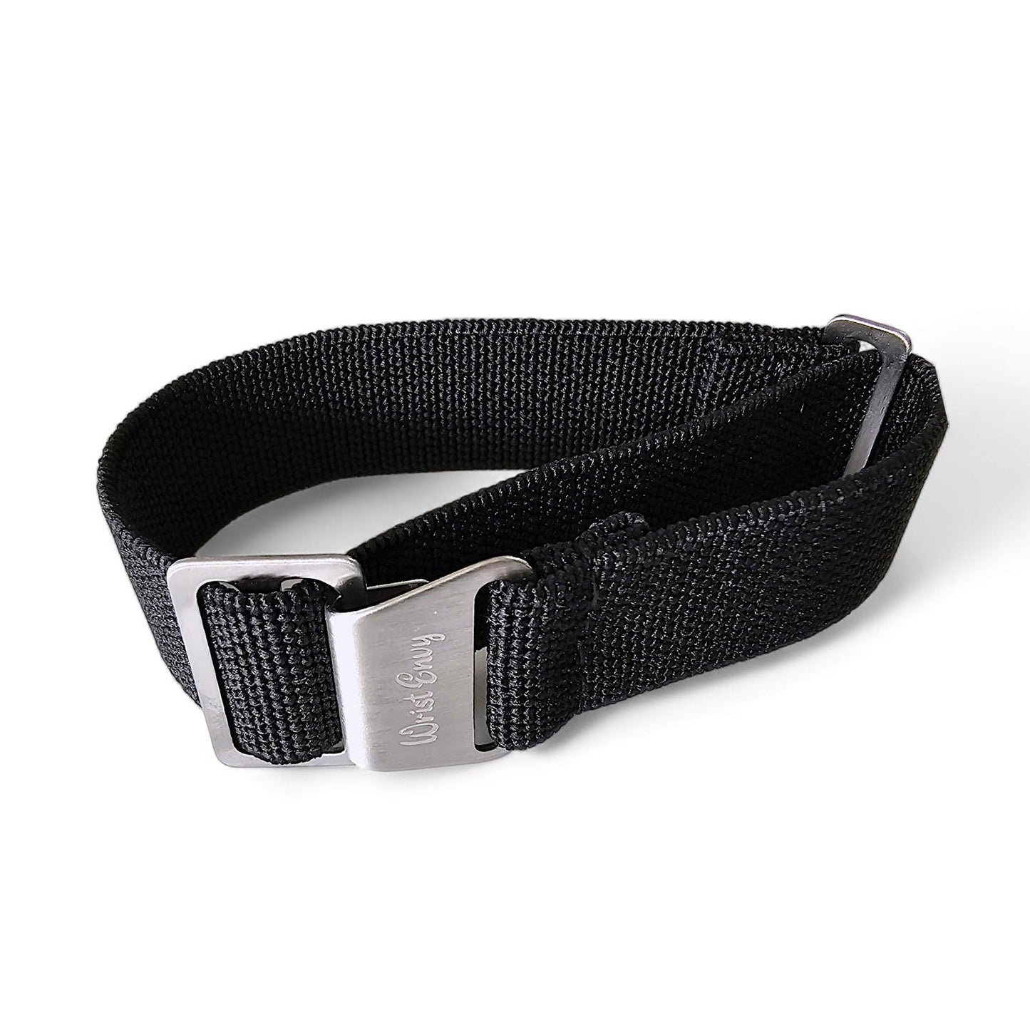 Elastic Nylon French Marine Nationale Watch Strap Band Military NATO 20mm 22mm Black - Wrist Envy