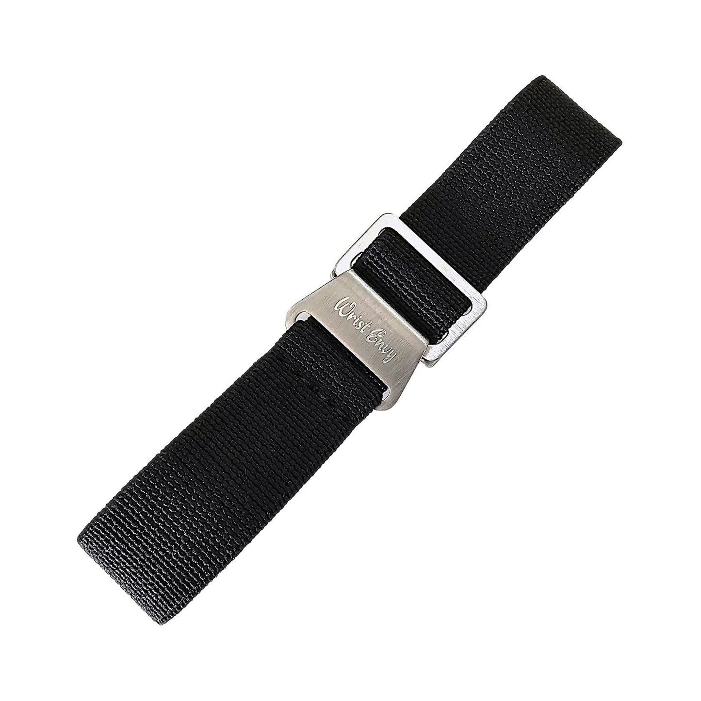 Elastic Nylon French Marine Nationale Watch Strap Band Military NATO 20mm 22mm Black - Wrist Envy