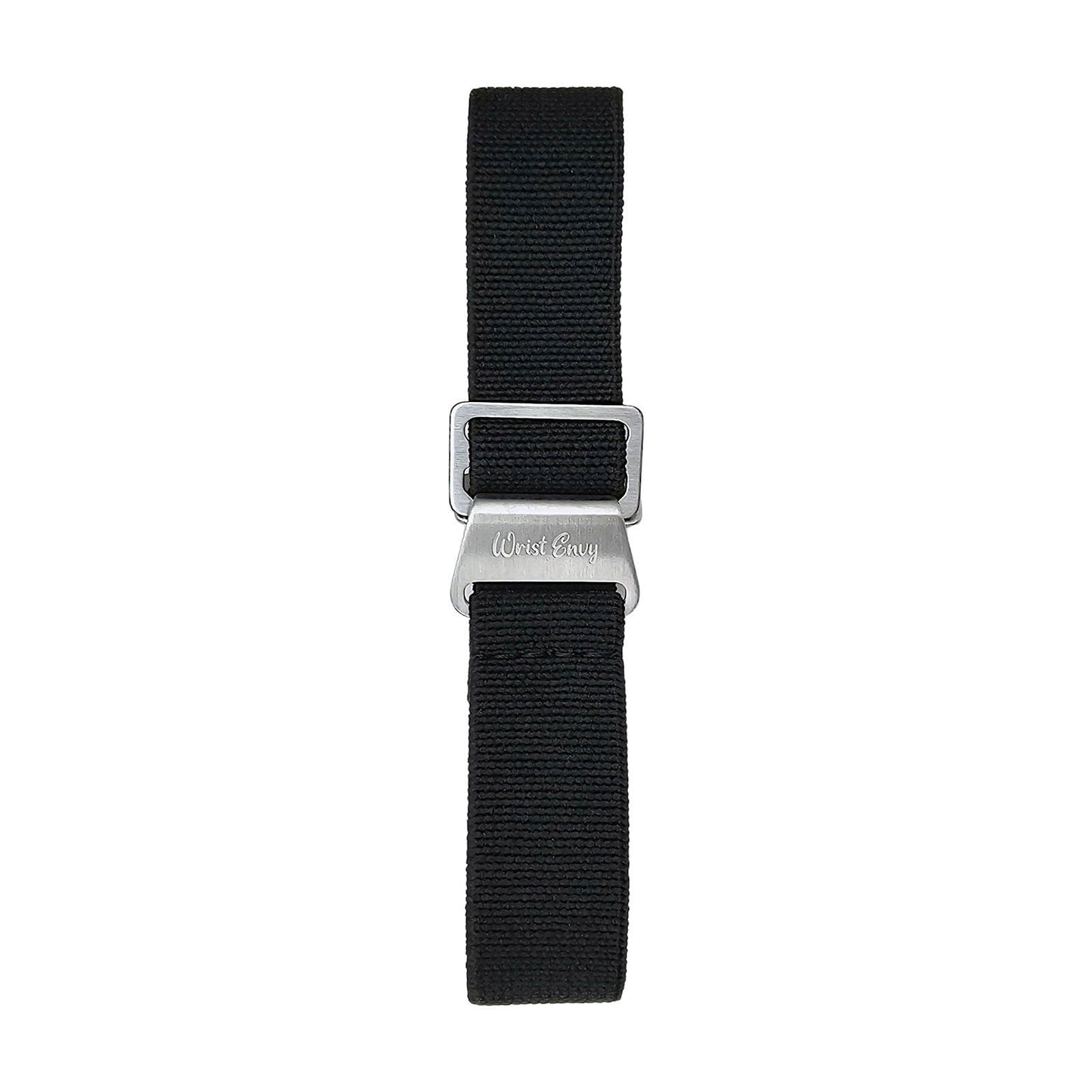 Elastic Nylon French Marine Nationale Watch Strap Band Military NATO 20mm 22mm Black - Wrist Envy