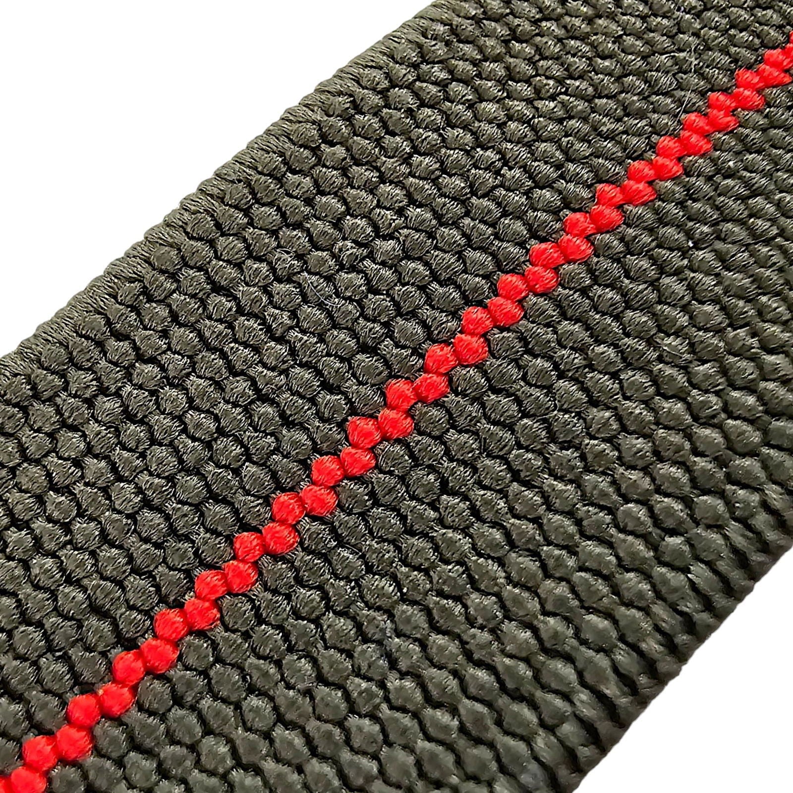 Elastic Nylon French Marine Nationale Watch Strap Band Military NATO 20mm 22mm Green Red Stripe - Wrist Envy