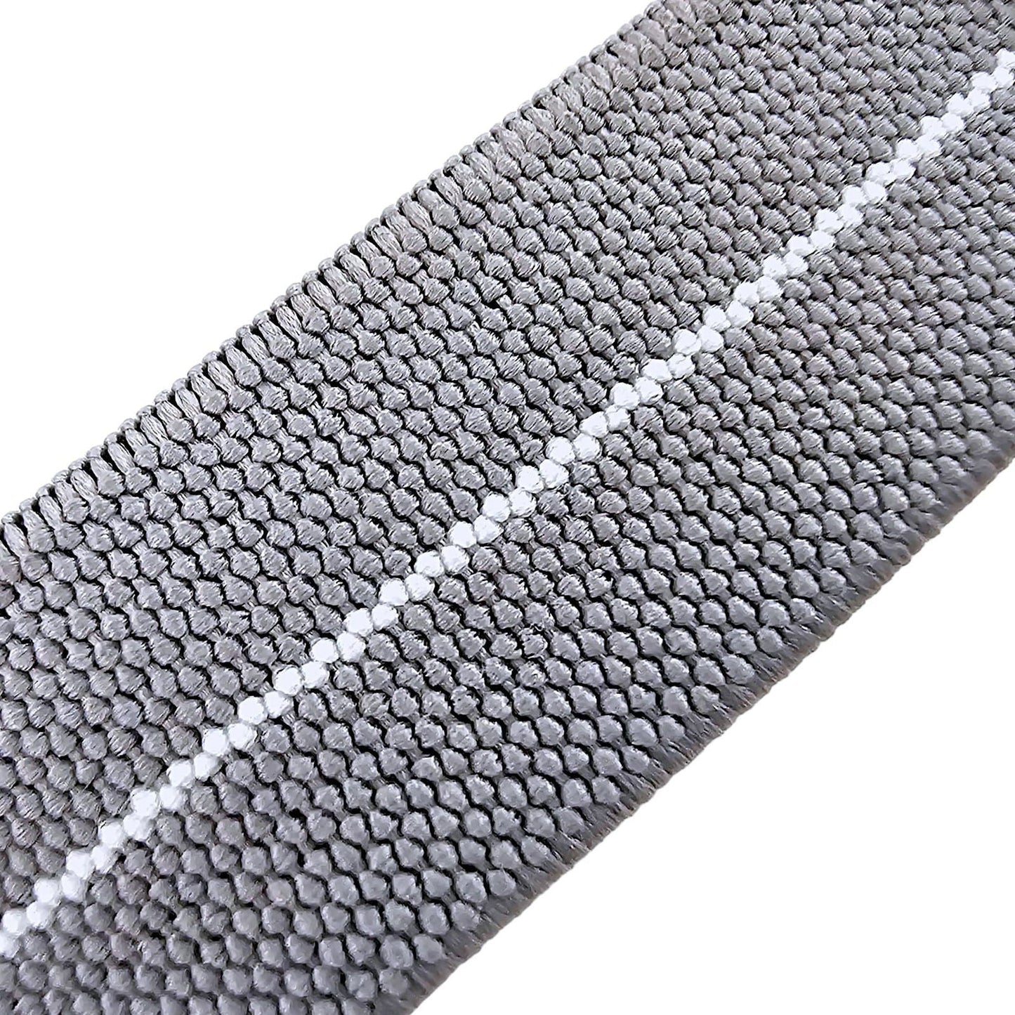 Elastic Nylon French Marine Nationale Watch Strap Band Military NATO 20mm 22mm Grey White Stripe - Wrist Envy