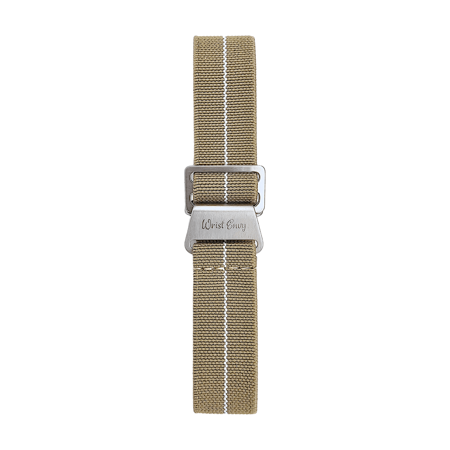 Elastic Nylon French Marine Nationale Watch Strap Band Military NATO 20mm 22mm Khaki Beige - Wrist Envy