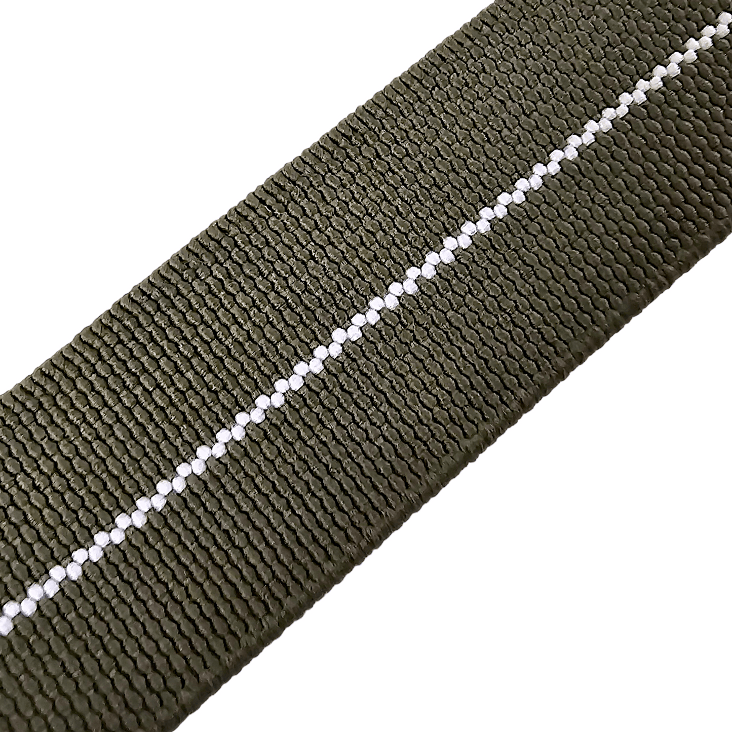 Elastic Nylon Marine Nationale Watch Strap Band 20 22 mm Green White - Wrist Envy