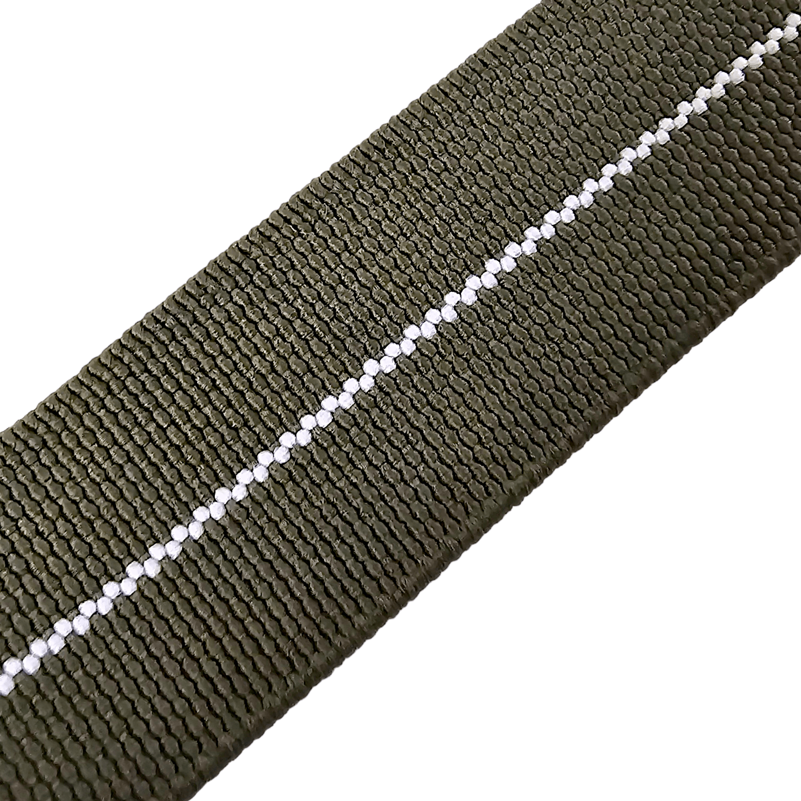 Elastic Nylon Marine Nationale Watch Strap Band 20 22 mm Green White - Wrist Envy