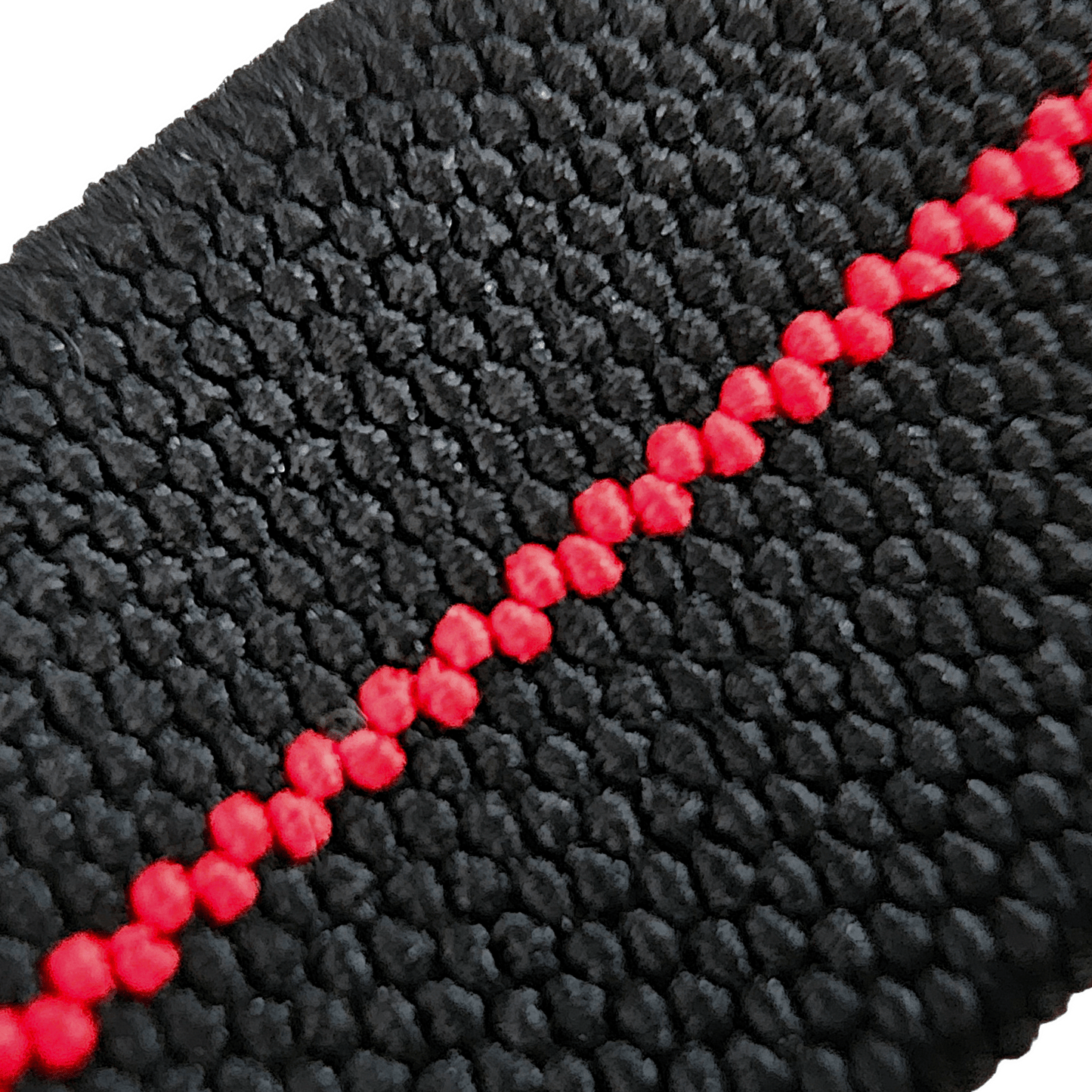 Elastic Nylon Marine Nationale Watch Strap Band 20mm 22mm Black Red Stripe - Wrist Envy