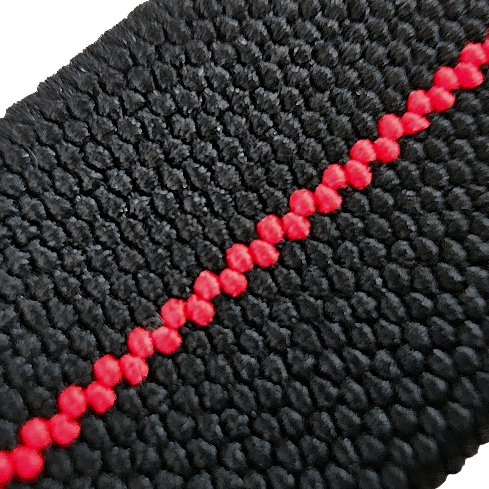 Elastic Nylon Marine Nationale Watch Strap Band 20mm 22mm Black Red Stripe - Wrist Envy