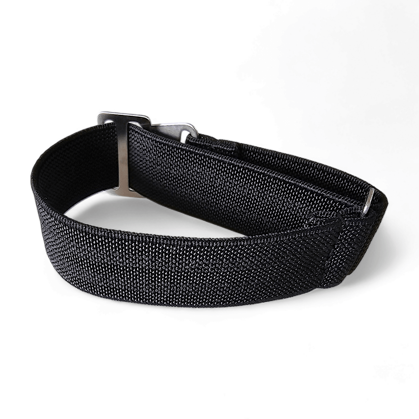Elastic Nylon Marine Nationale Watch Strap Band 20mm 22mm Black Shades - Wrist Envy