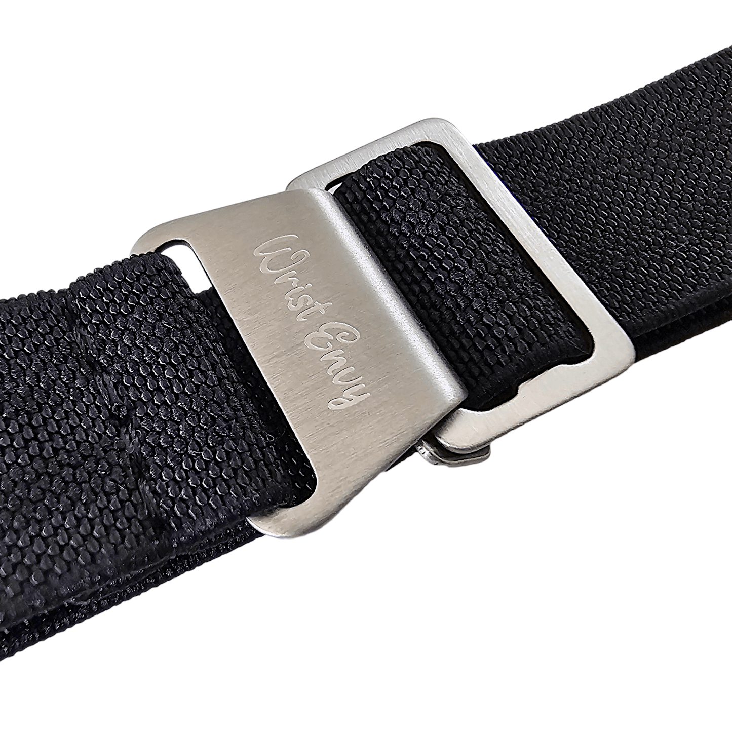 Elastic Nylon Marine Nationale Watch Strap Band 20mm 22mm Black Shades - Wrist Envy