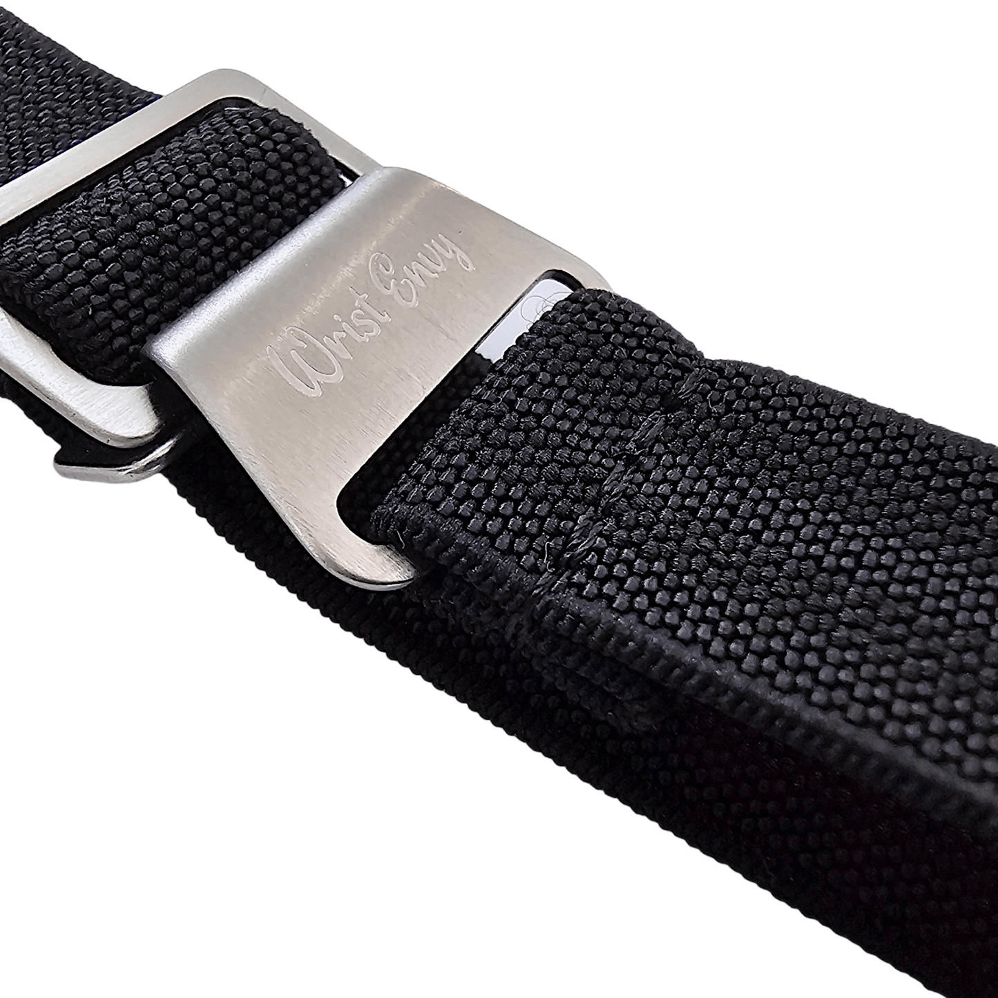 Elastic Nylon Marine Nationale Watch Strap Band 20mm 22mm Black Shades - Wrist Envy