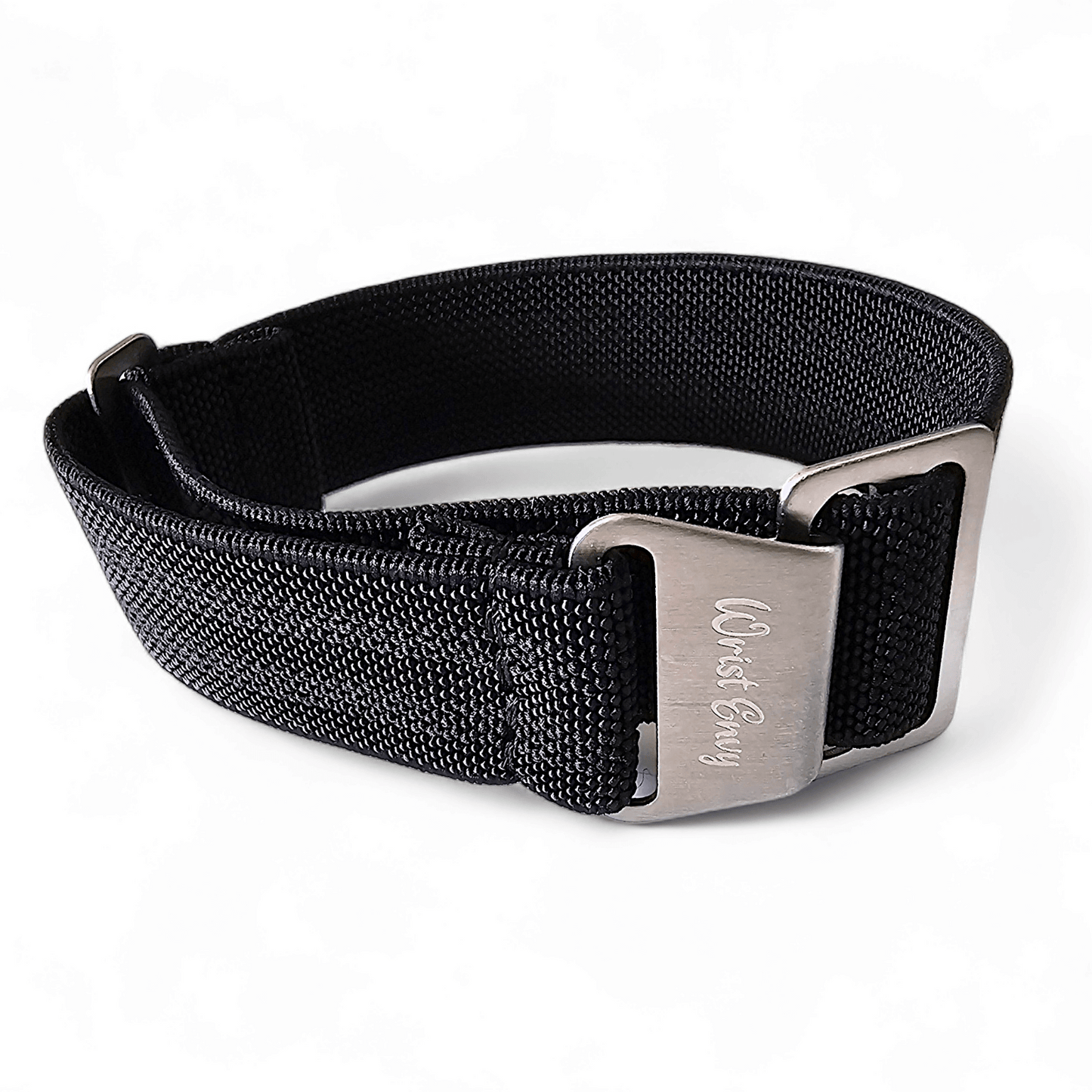 Elastic Nylon Marine Nationale Watch Strap Band 20mm 22mm Black Shades - Wrist Envy