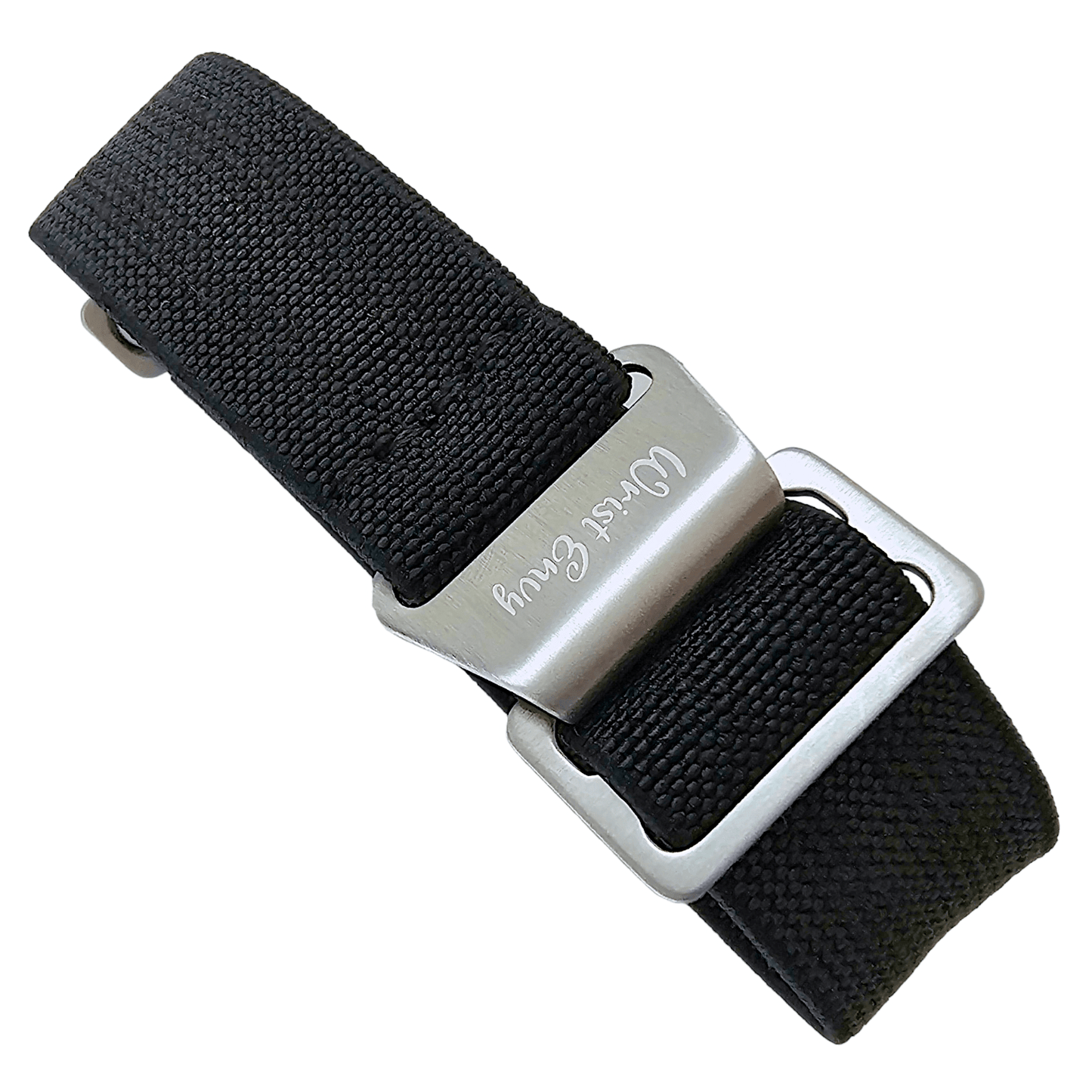Elastic Nylon Marine Nationale Watch Strap Band 20mm 22mm Black Shades - Wrist Envy