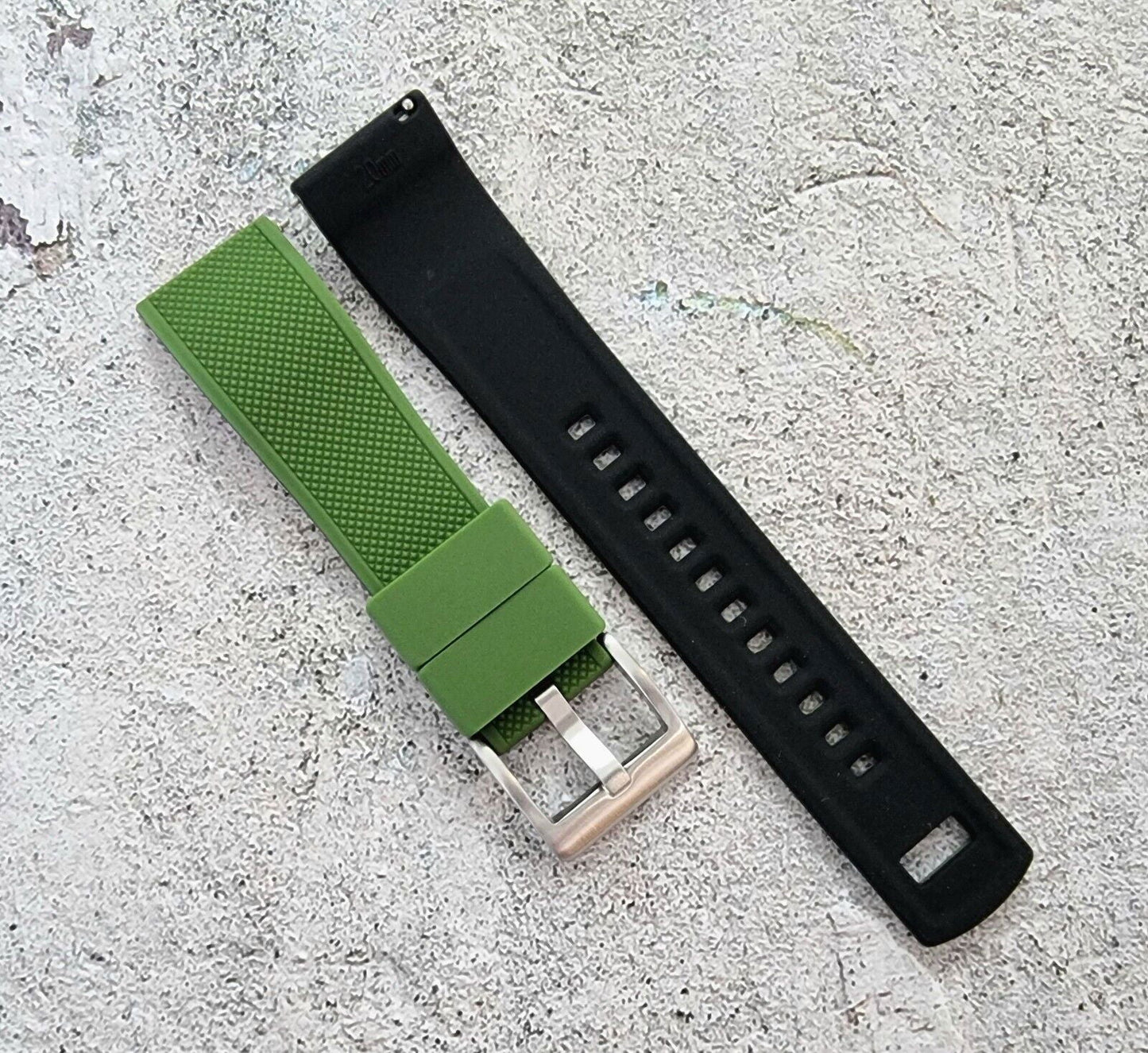 Elite Silicone Watch Strap Band 20mm 22mm - Wrist Envy