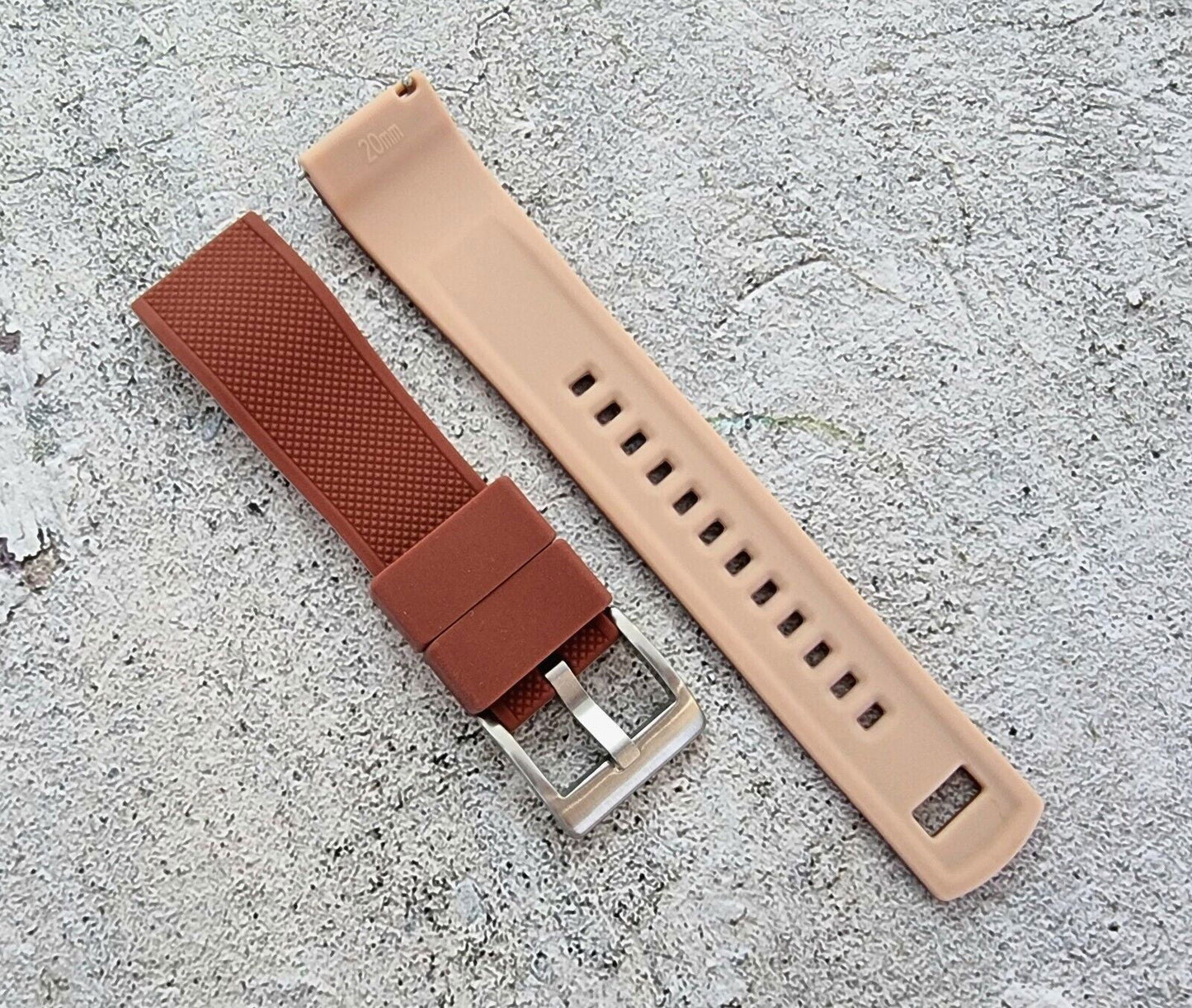 Elite Silicone Watch Strap Band 20mm 22mm - Wrist Envy