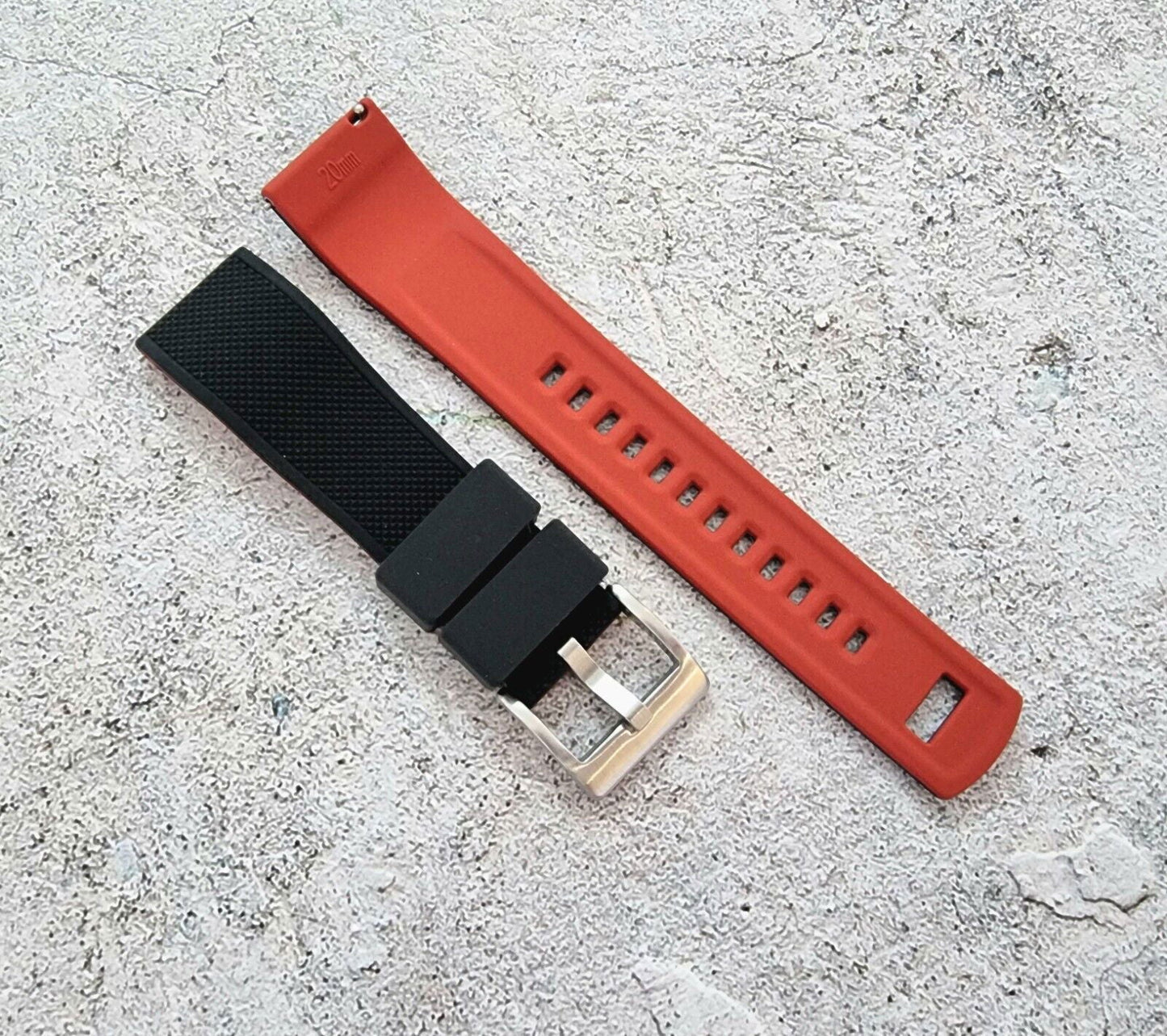 Elite Silicone Watch Strap Band 20mm 22mm - Wrist Envy
