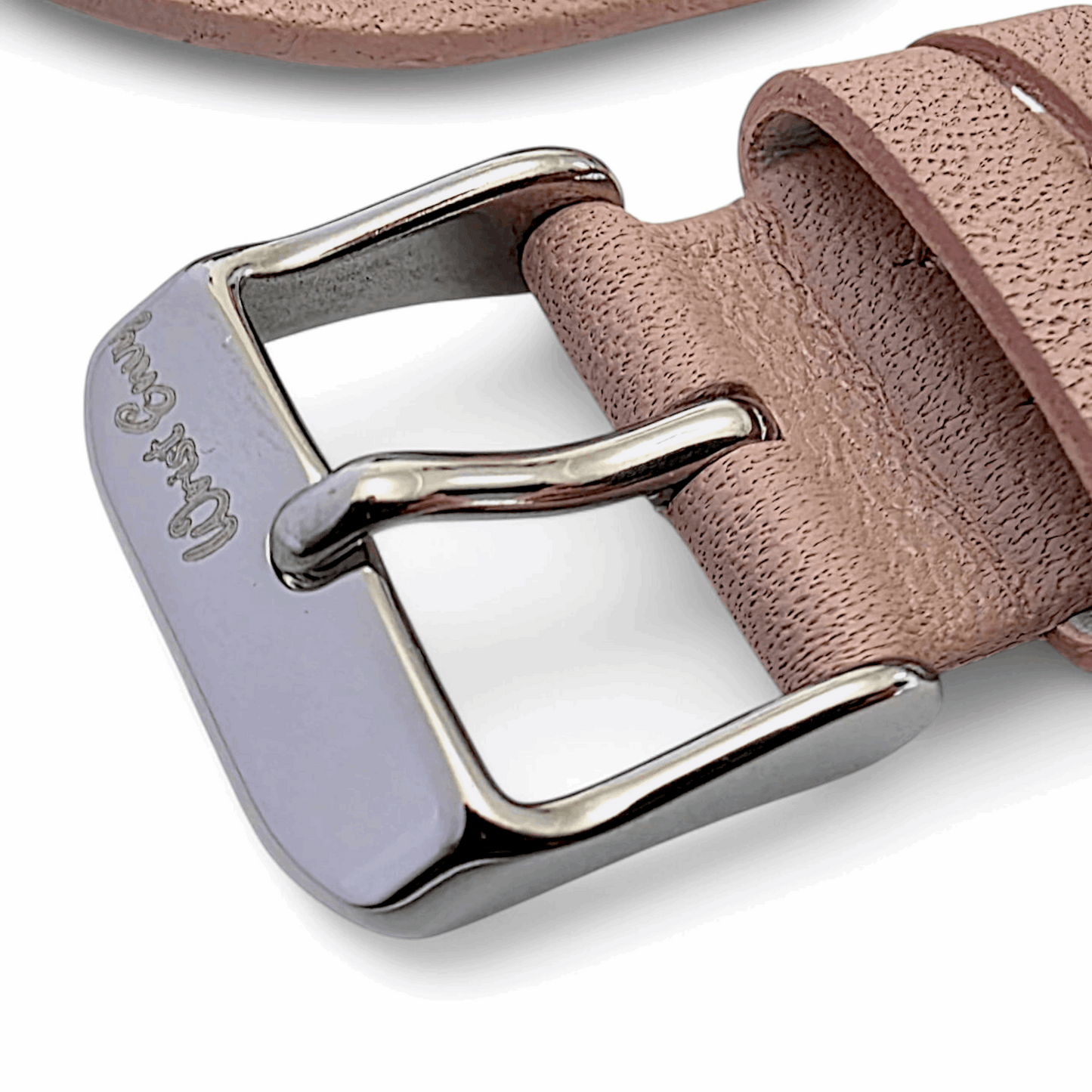 Fine Italian Leather Diamond Stitch Watch Strap Band 18mm Dusty Pink - Wrist Envy
