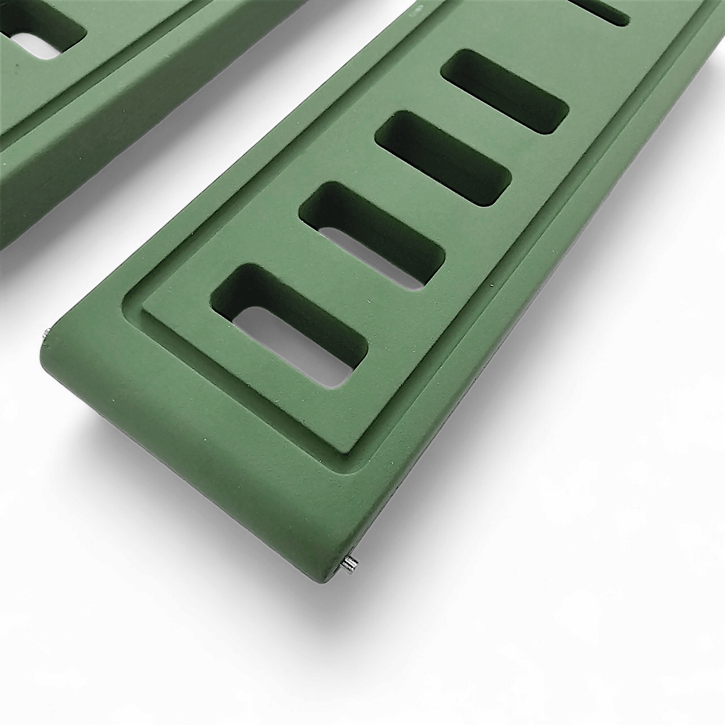 FKM Rubber Divers High Quality Thick Watch Strap Band 20mm 22mm Green - Wrist Envy