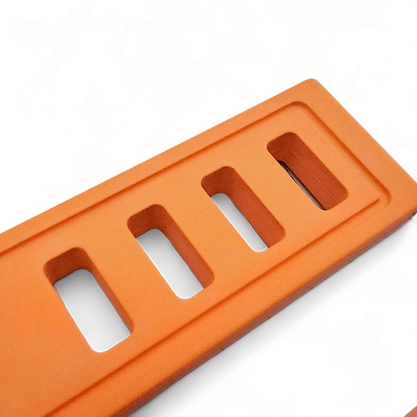 FKM Rubber Divers High Quality Thick Watch Strap Band 20mm 22mm Orange - Wrist Envy