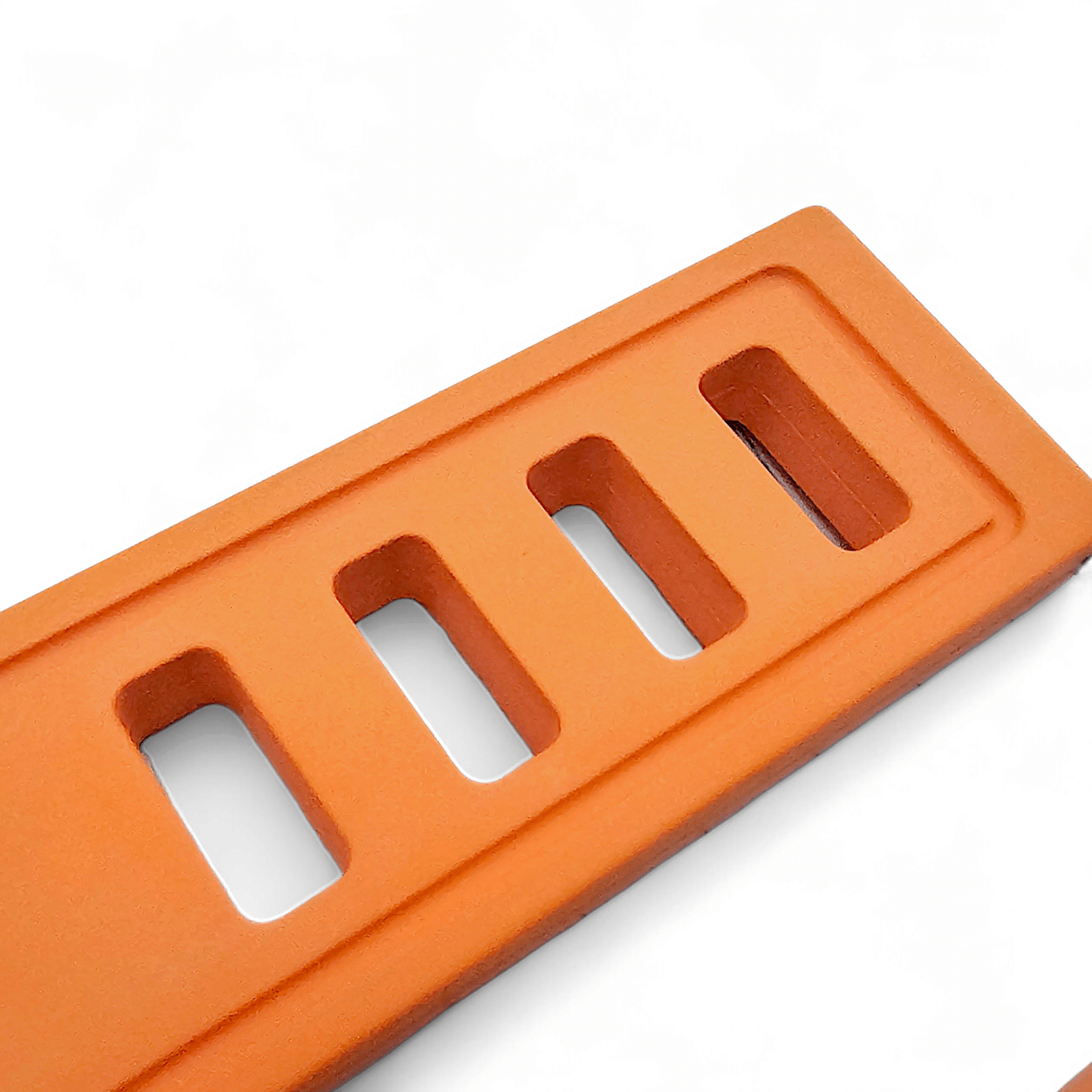 FKM Rubber Divers High Quality Thick Watch Strap Band 20mm 22mm Orange - Wrist Envy