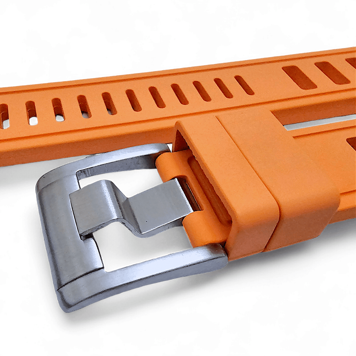 FKM Rubber Divers High Quality Thick Watch Strap Band 20mm 22mm Orange - Wrist Envy