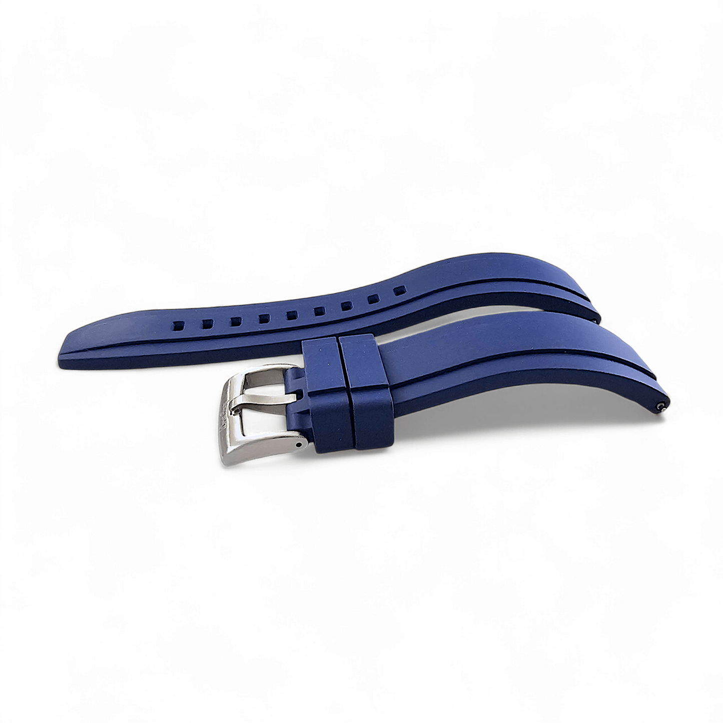 FKM Rubber Divers Watch Strap 20mm 22mm 24mm Blue - Wrist Envy