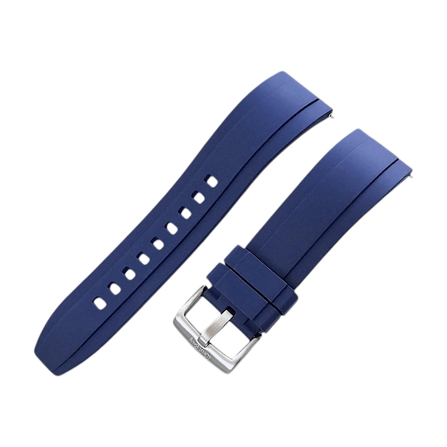 FKM Rubber Divers Watch Strap 20mm 22mm 24mm Blue - Wrist Envy