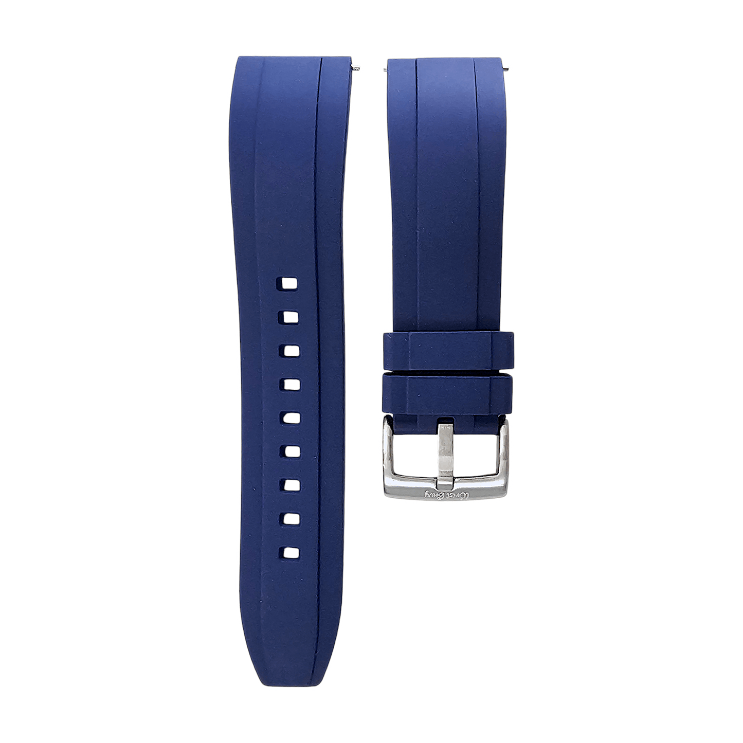 FKM Rubber Divers Watch Strap 20mm 22mm 24mm Blue - Wrist Envy