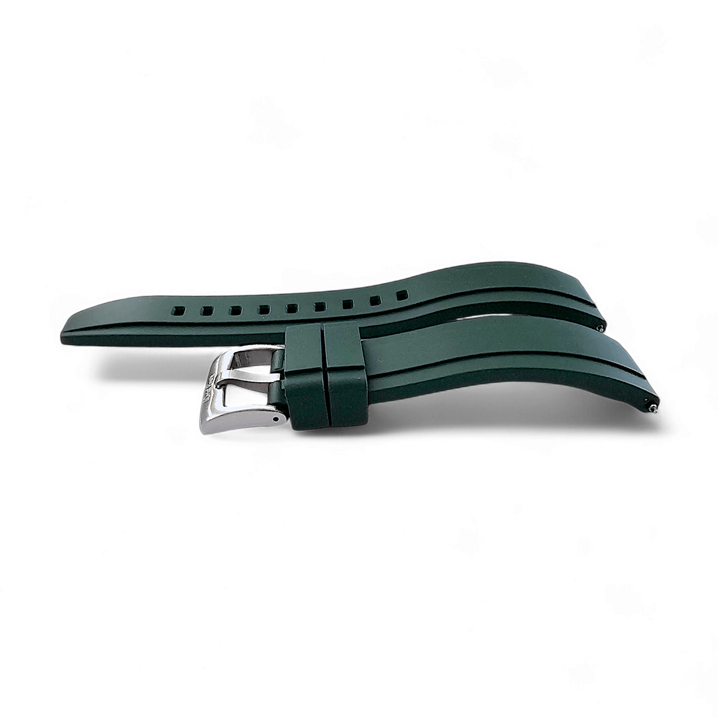 FKM Rubber Divers Watch Strap 20mm 22mm Green - Wrist Envy