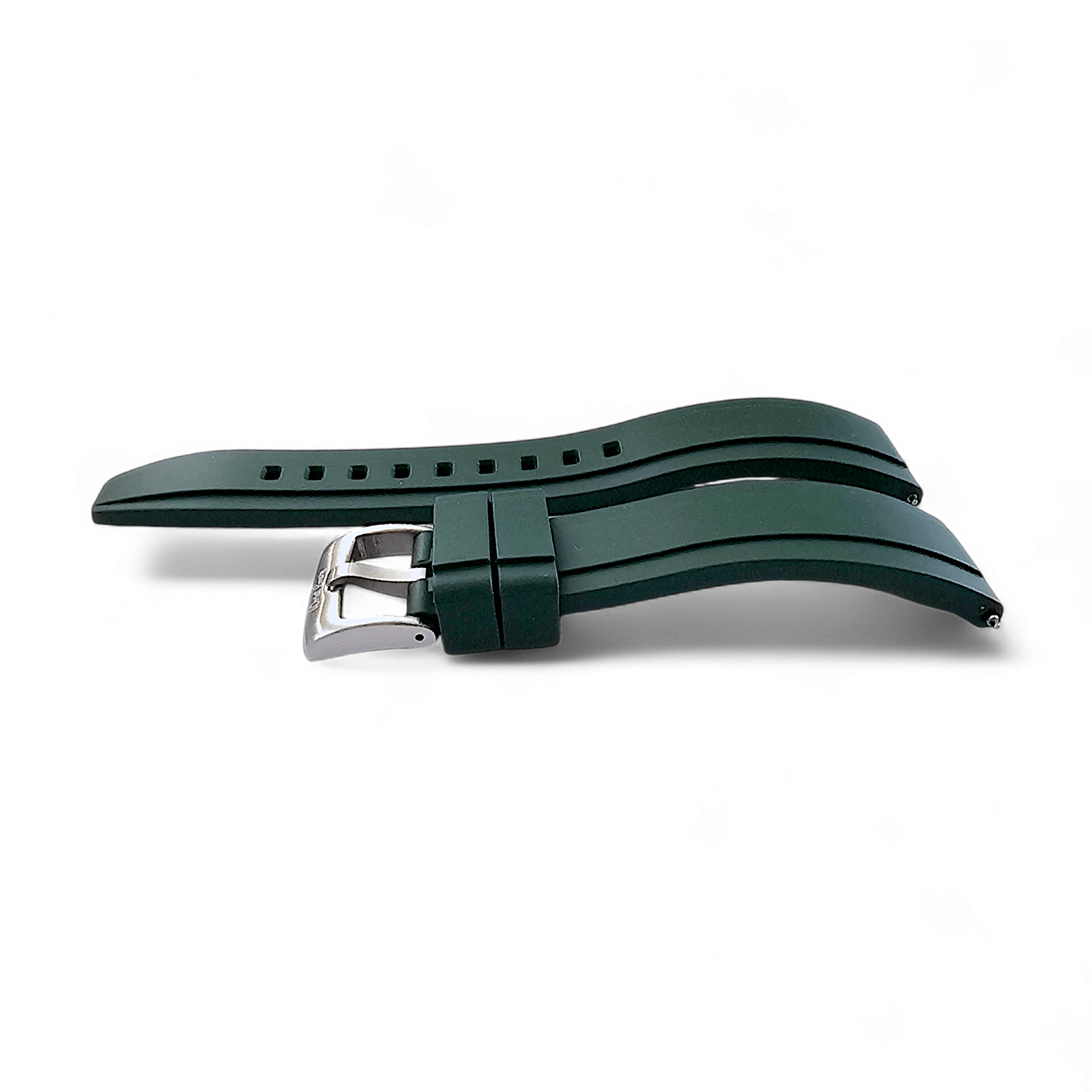 FKM Rubber Divers Watch Strap 20mm 22mm Green - Wrist Envy