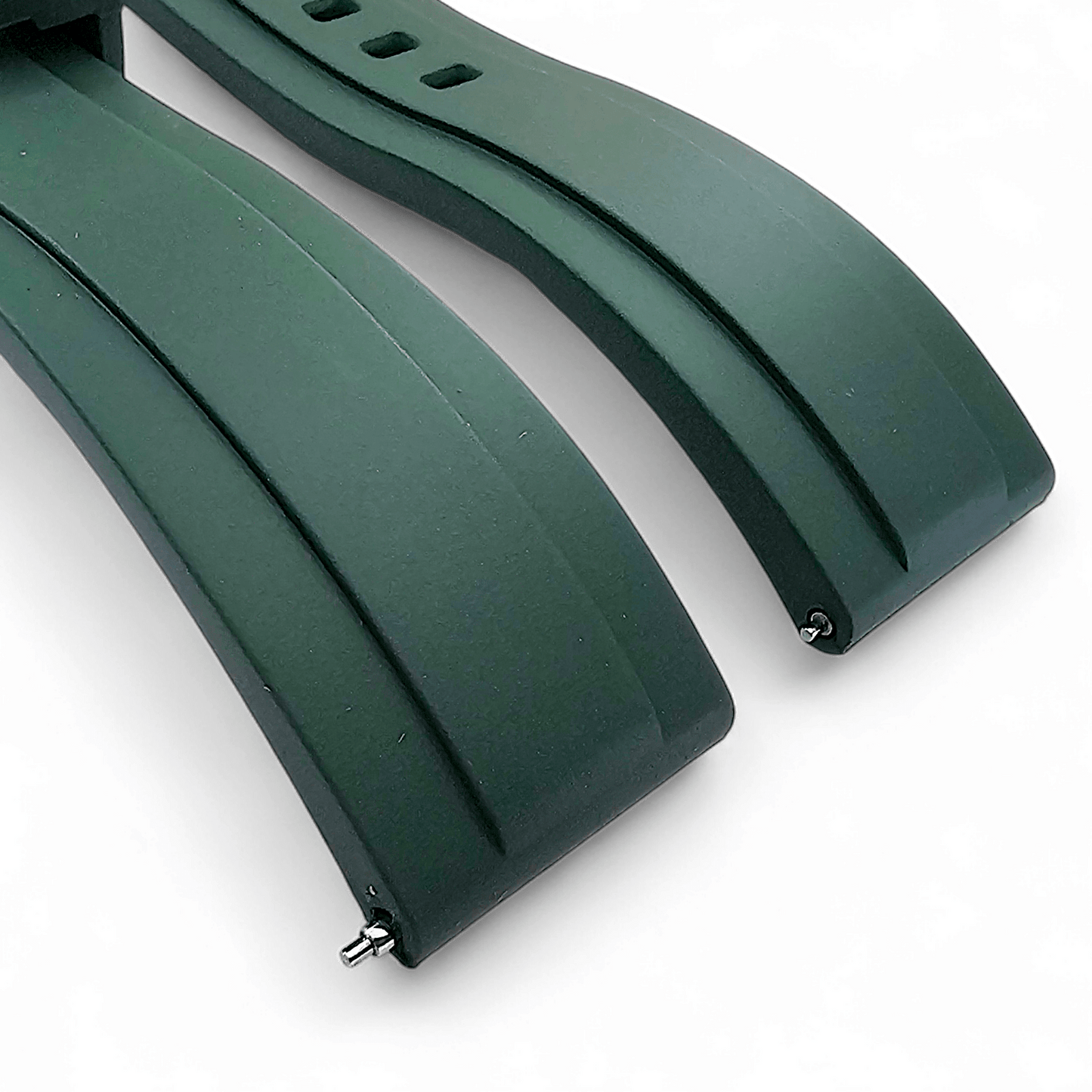 FKM Rubber Divers Watch Strap 20mm 22mm Green - Wrist Envy