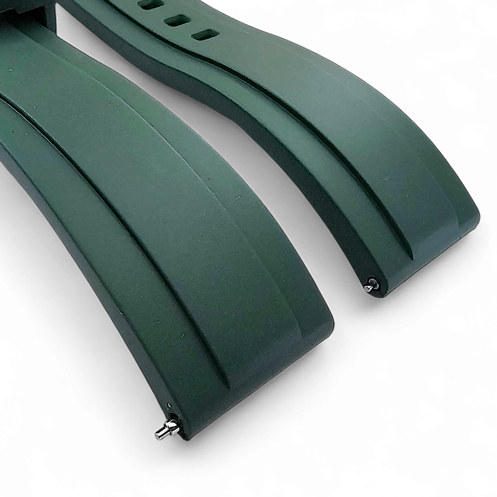 FKM Rubber Divers Watch Strap 20mm 22mm Green - Wrist Envy