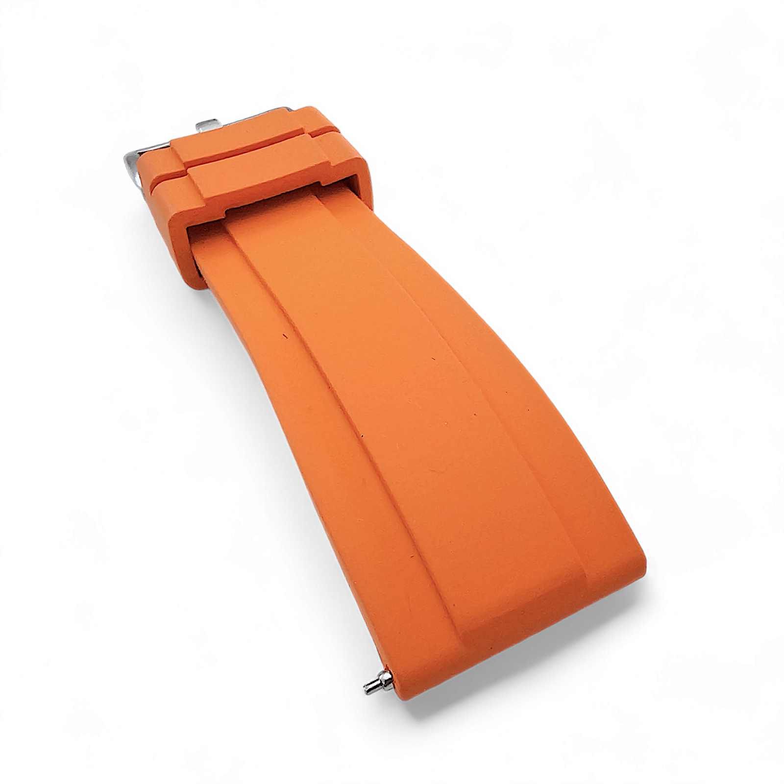 FKM Rubber Divers Watch Strap Band 20mm 22mm Orange - Wrist Envy