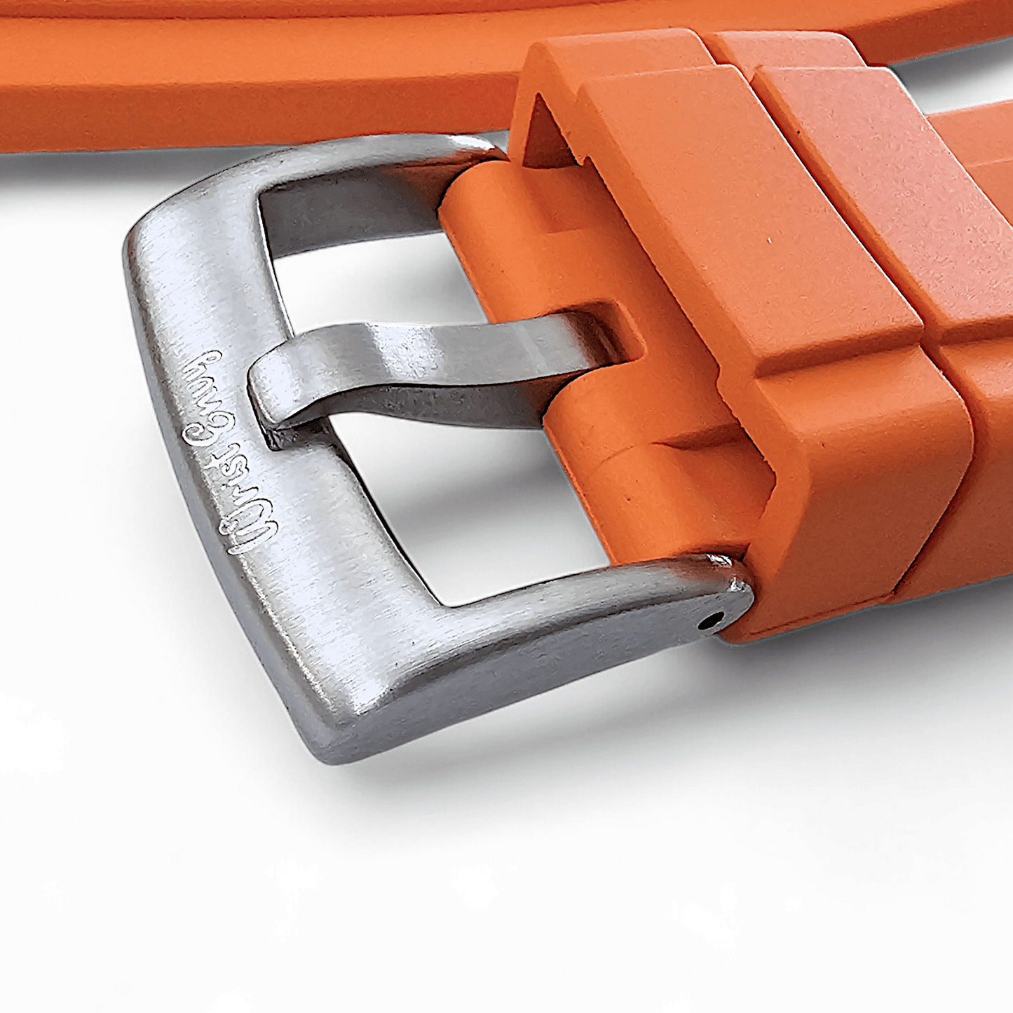 FKM Rubber Divers Watch Strap Band 20mm 22mm Orange - Wrist Envy