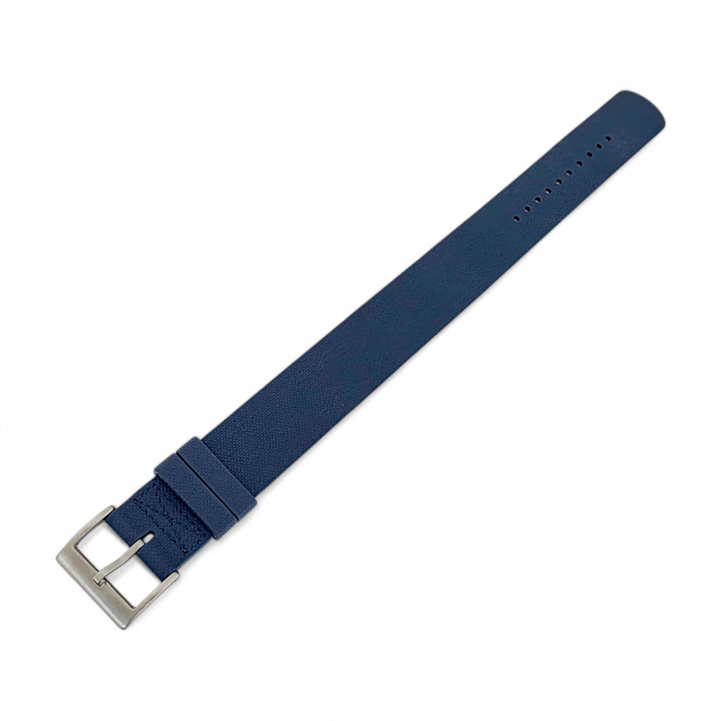 FKM Rubber One Piece Watch Strap Band 1.4mm 20mm 22mm Blue - Wrist Envy