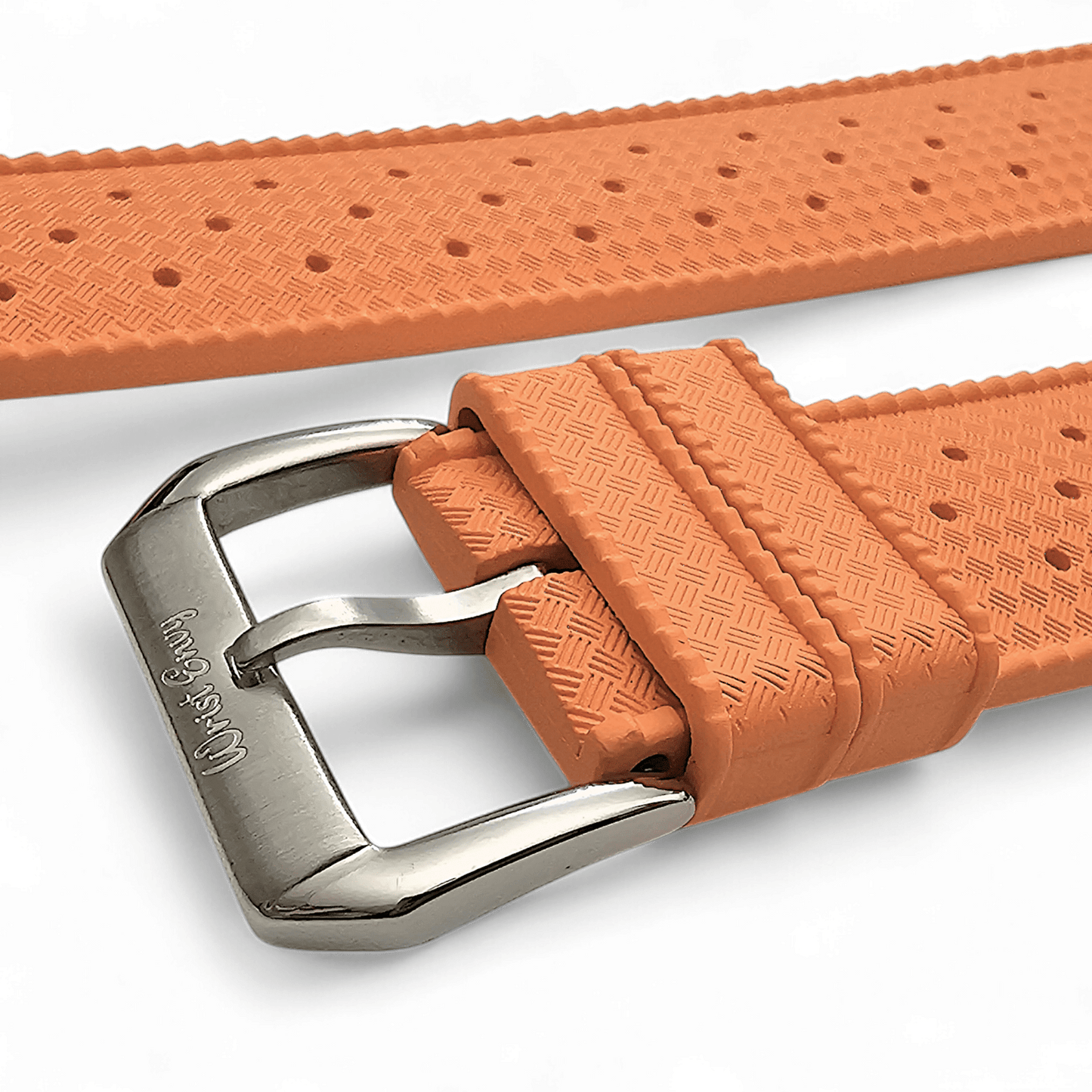 FKM Rubber Tropical Divers High Quality Watch Strap 20mm 22mm Orange - Wrist Envy