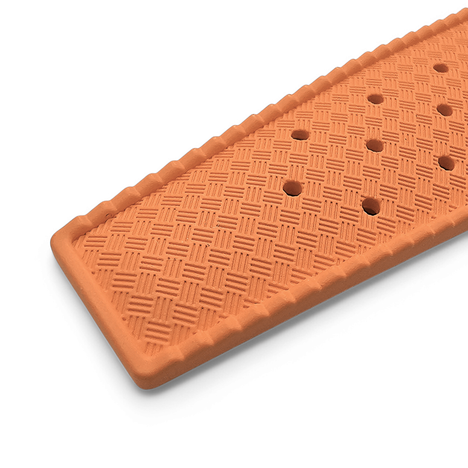 FKM Rubber Tropical Divers High Quality Watch Strap 20mm 22mm Orange - Wrist Envy