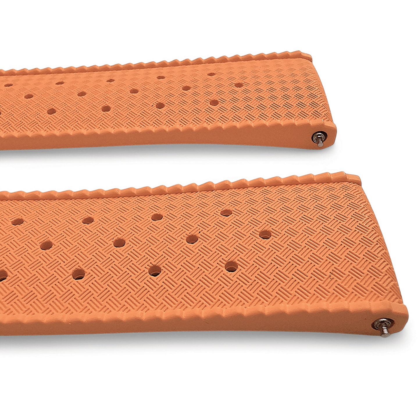 FKM Rubber Tropical Divers High Quality Watch Strap 20mm 22mm Orange - Wrist Envy