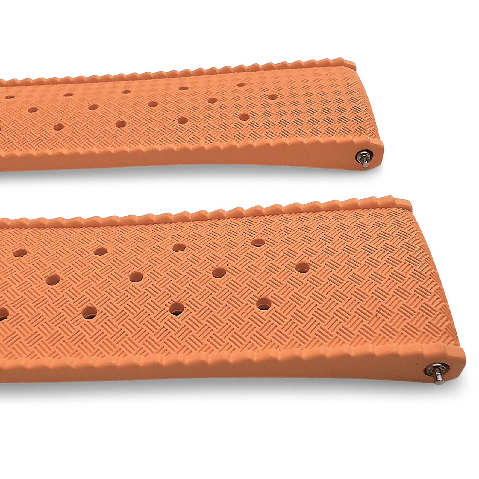 FKM Rubber Tropical Divers High Quality Watch Strap 20mm 22mm Orange - Wrist Envy