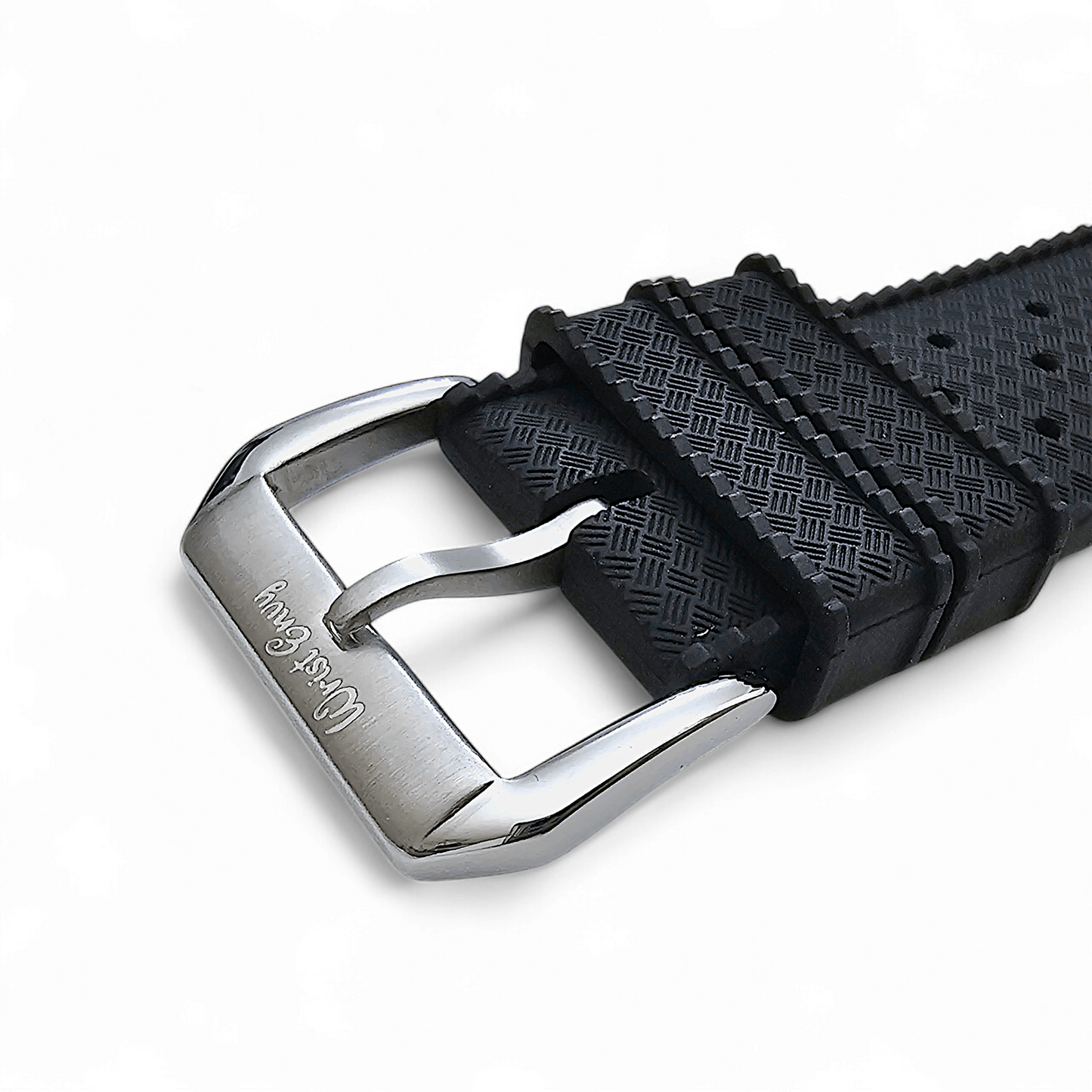 FKM Rubber Tropical Divers High Quality Watch Strap Band 20mm 22mm Black - Wrist Envy