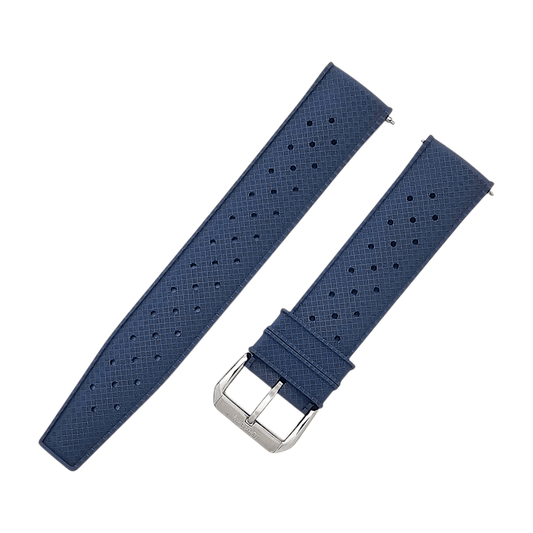 FKM Rubber Tropical Divers High Quality Watch Strap Band 20mm 22mm Blue - Wrist Envy