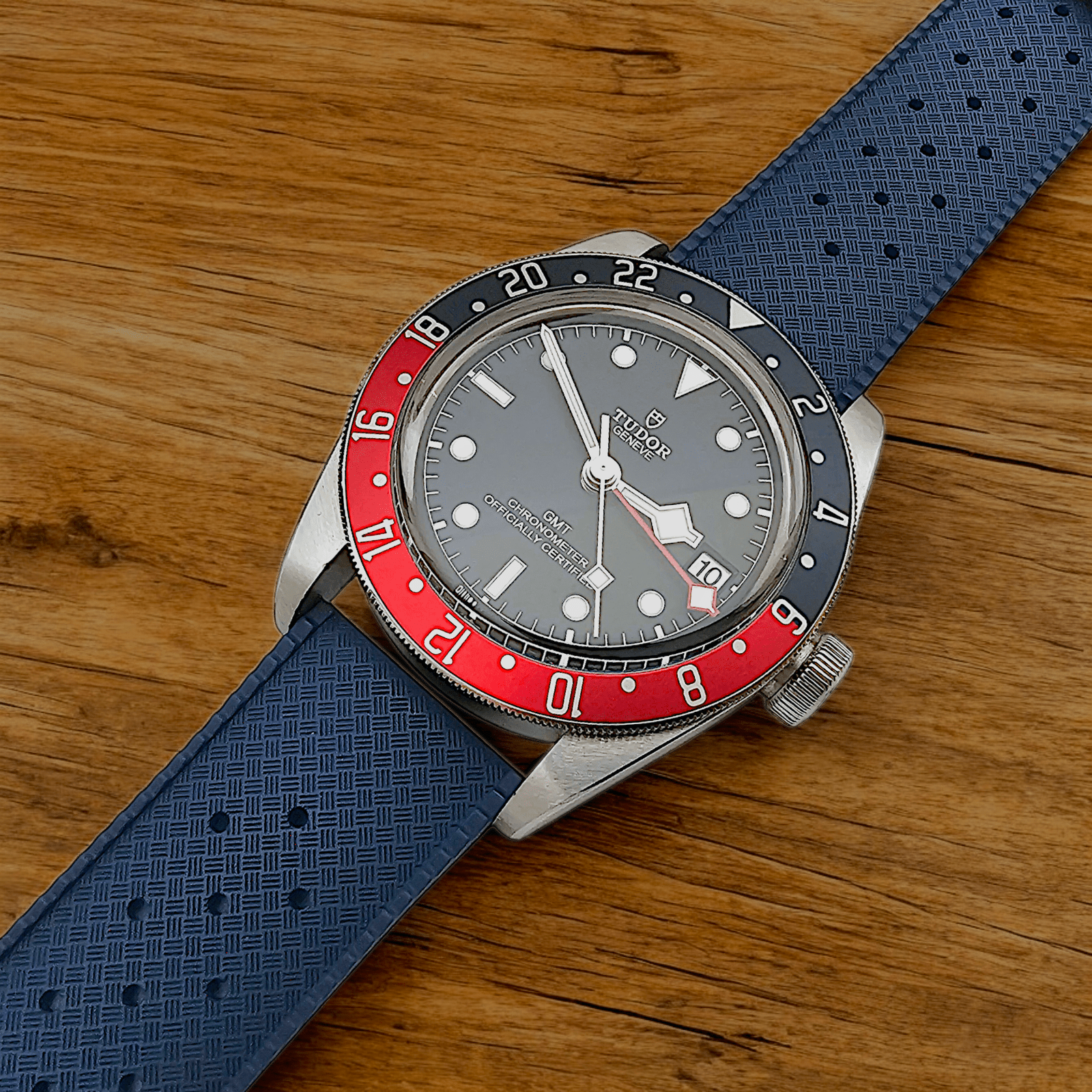 FKM Rubber Tropical Divers High Quality Watch Strap Band 20mm 22mm Blue - Wrist Envy