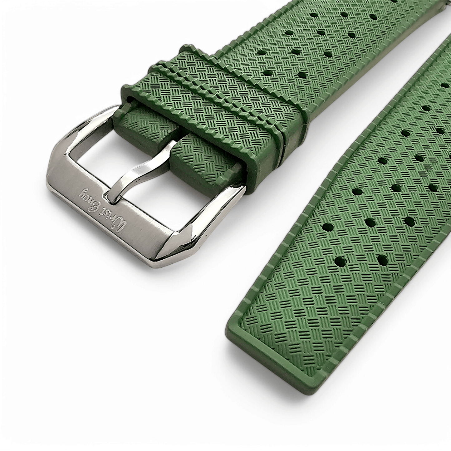 FKM Rubber Tropical Divers High Quality Watch Strap Band 20mm 22mm Green - Wrist Envy
